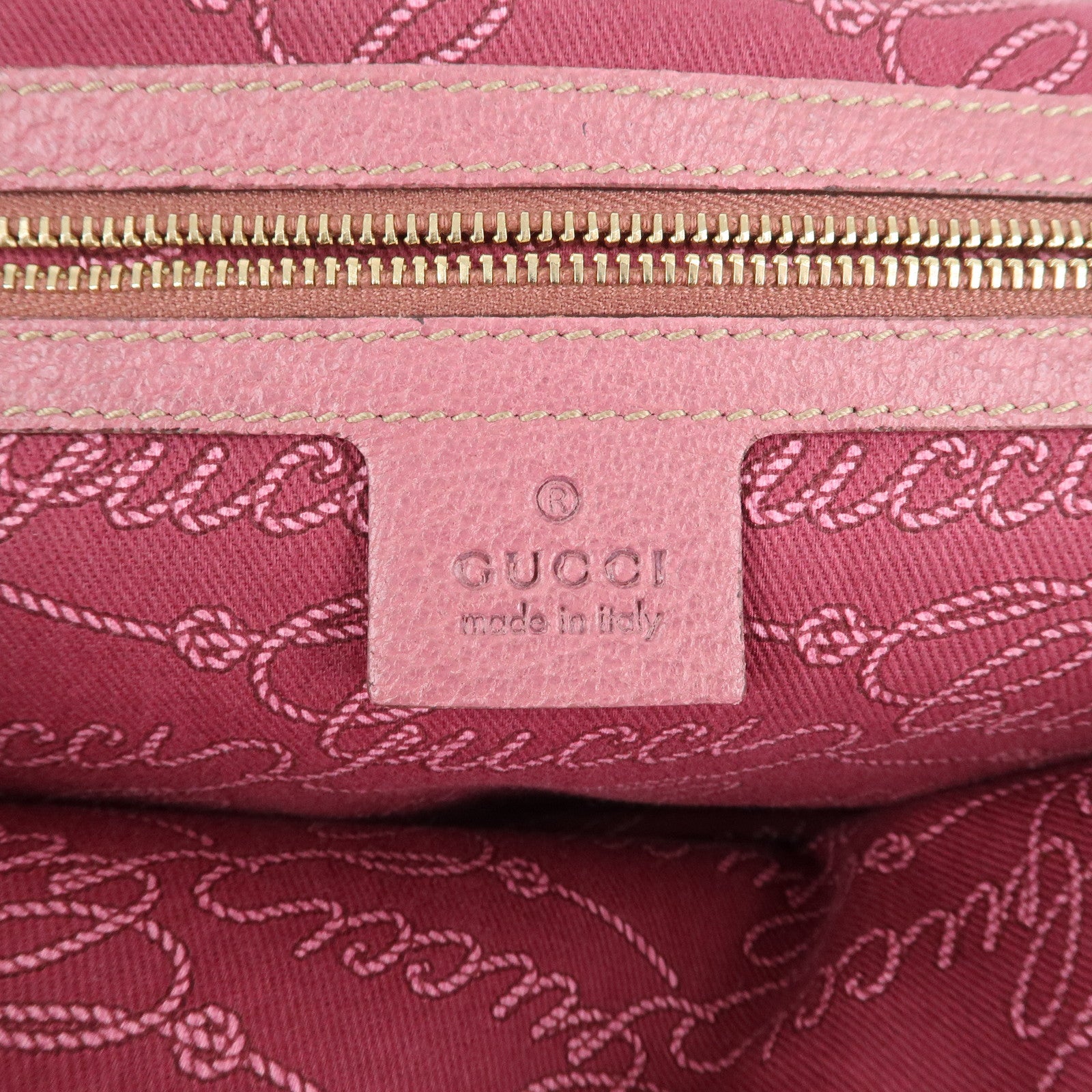 GUCCI GG Canvas Leather Shoulder Bag Hand Bag Pink 154982