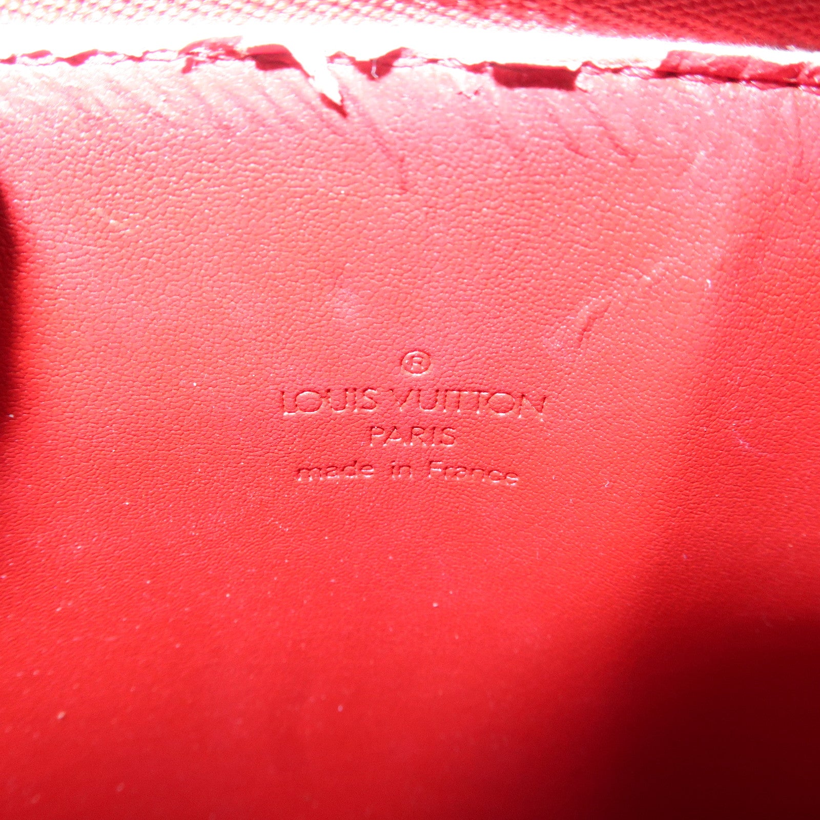 Louis Vuitton Monogram Vernis Motto Shoulder Bag Rouge M91137 Used