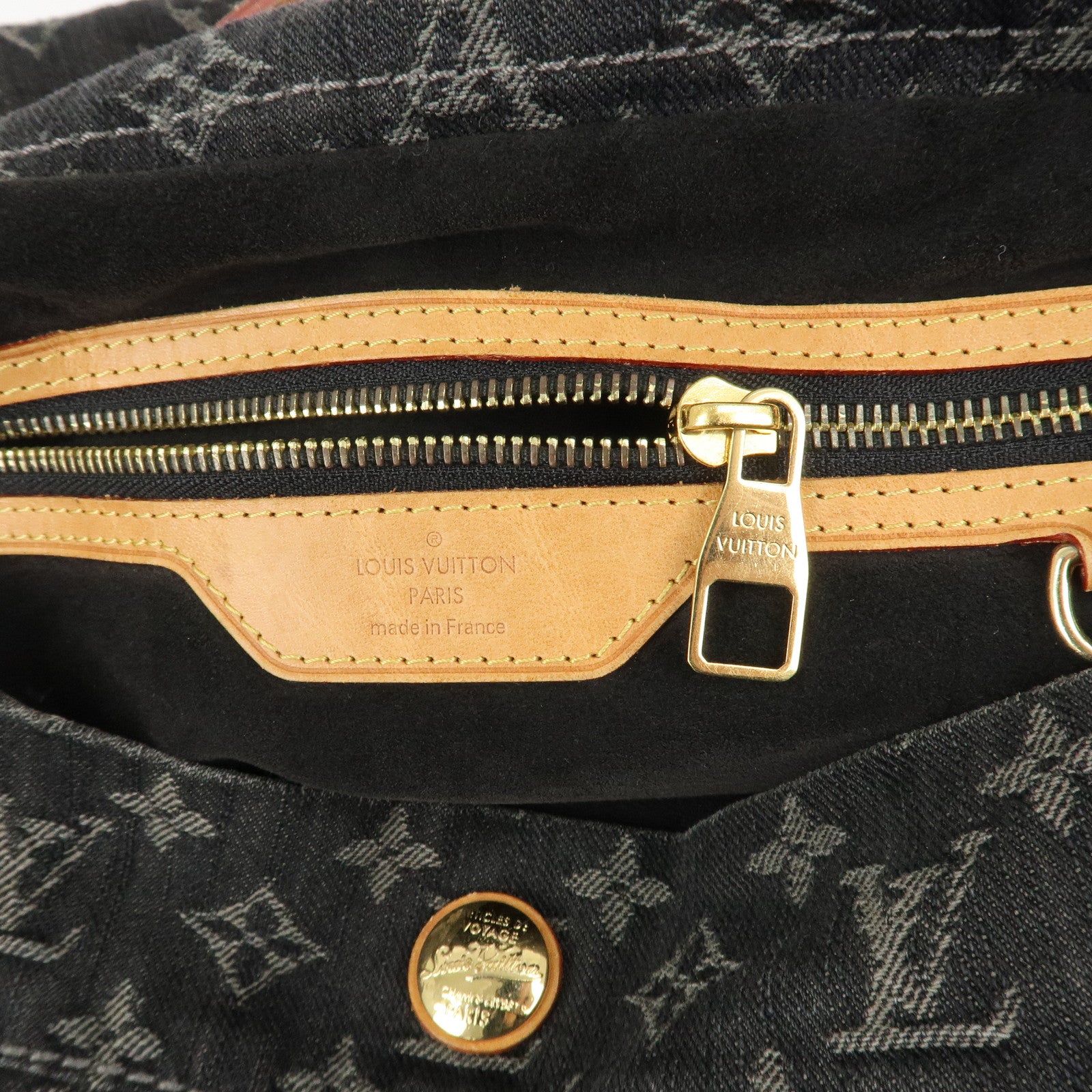 Louis Vuitton Monogram Denim Daily PM Shoulder Bag Noir M40494