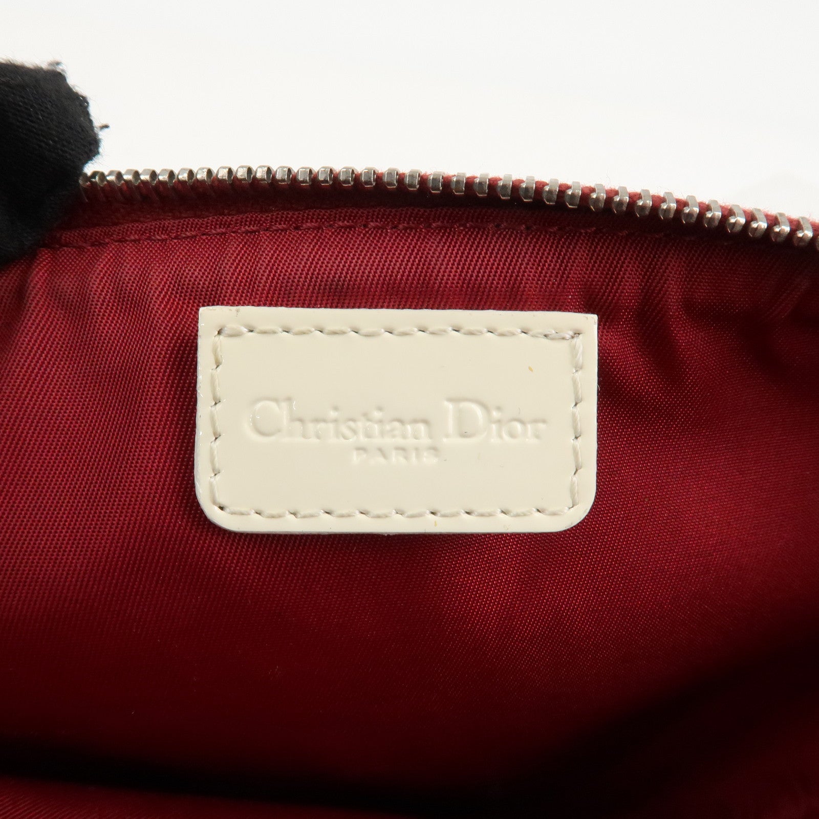 Christian Dior Trotter PVC Patent Leather Saddle Pouch Hand Bag