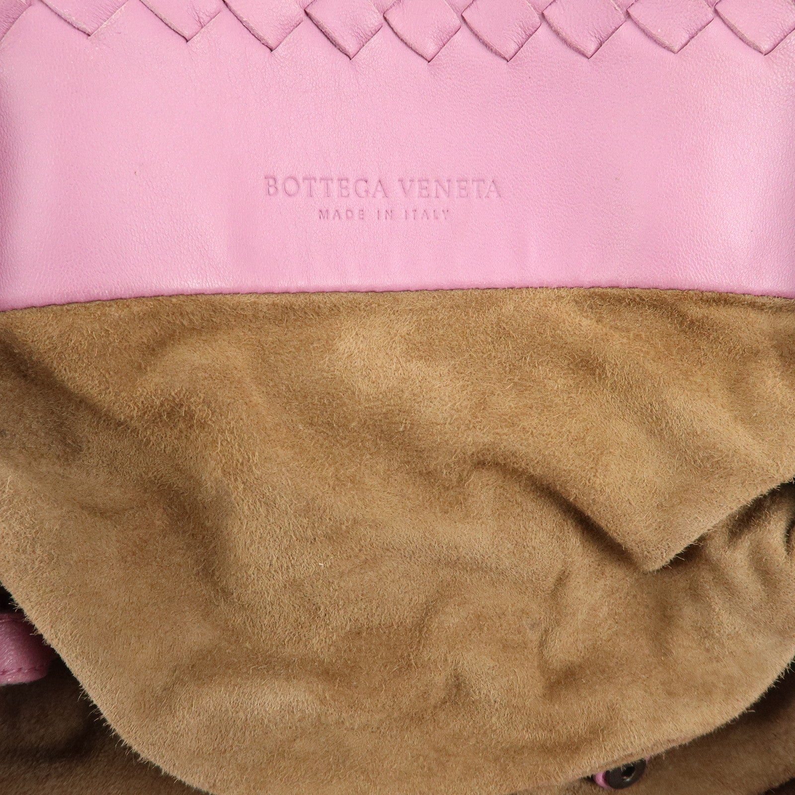 BOTTEGA VENETA Intrecciato Leather Mini Cesta Tote Bag Pink 481709