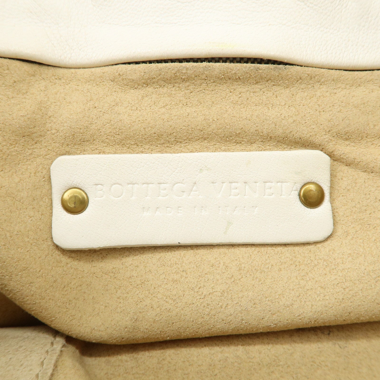 Bottega Veneta Intrecciato Leather Chain Shoulder Bag White