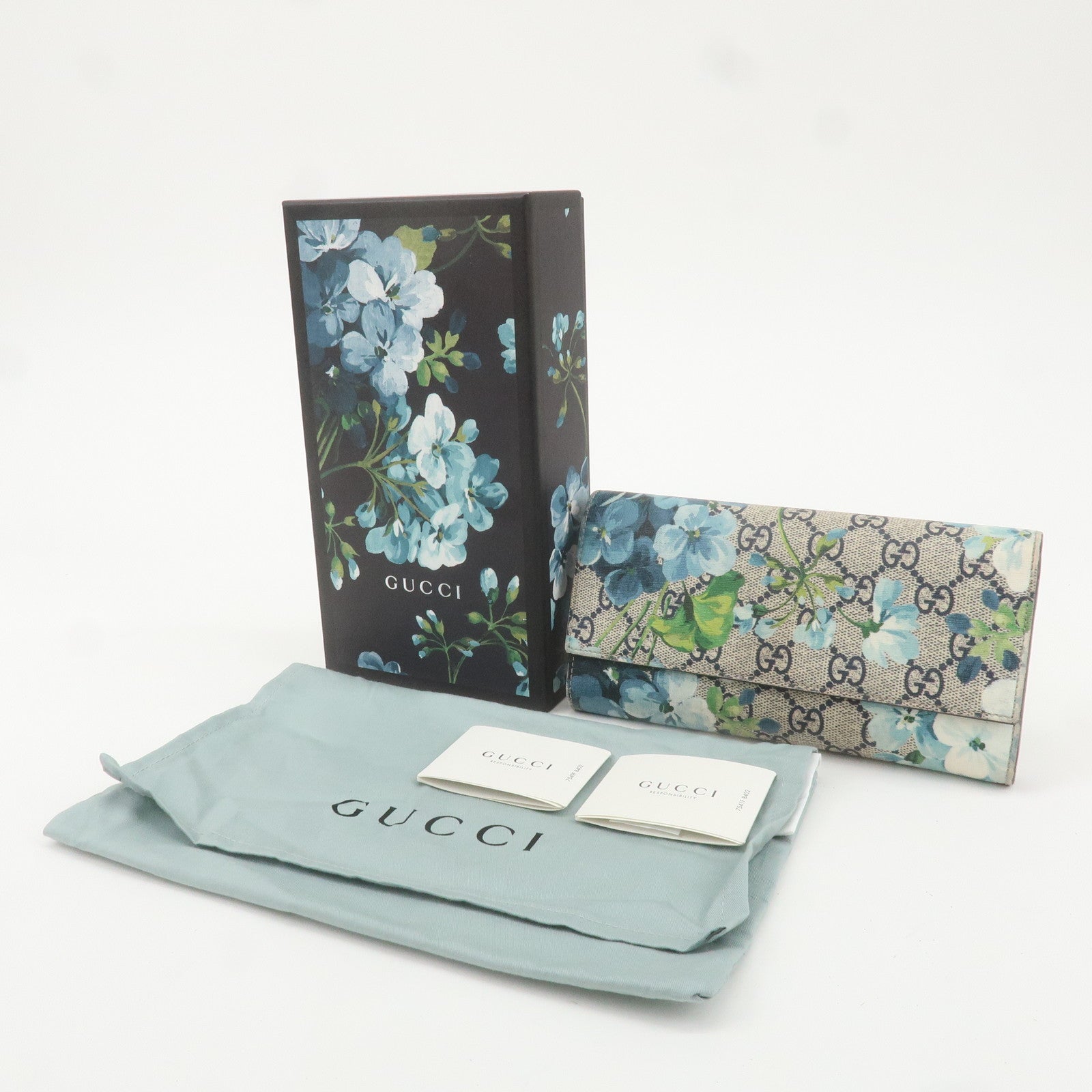 GUCCI GG Blooms GG Supreme Continental Wallet 404070