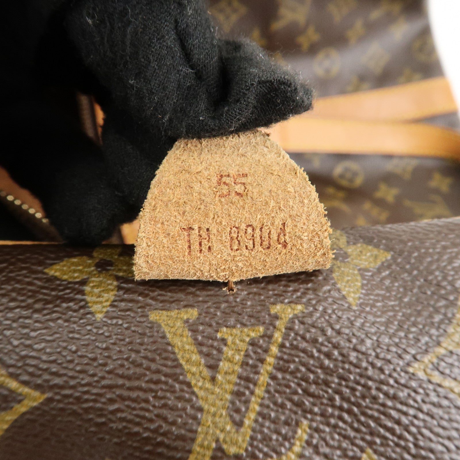 Louis Vuitton Monogram Sac Souple 55 Boston Bag Brown M41622