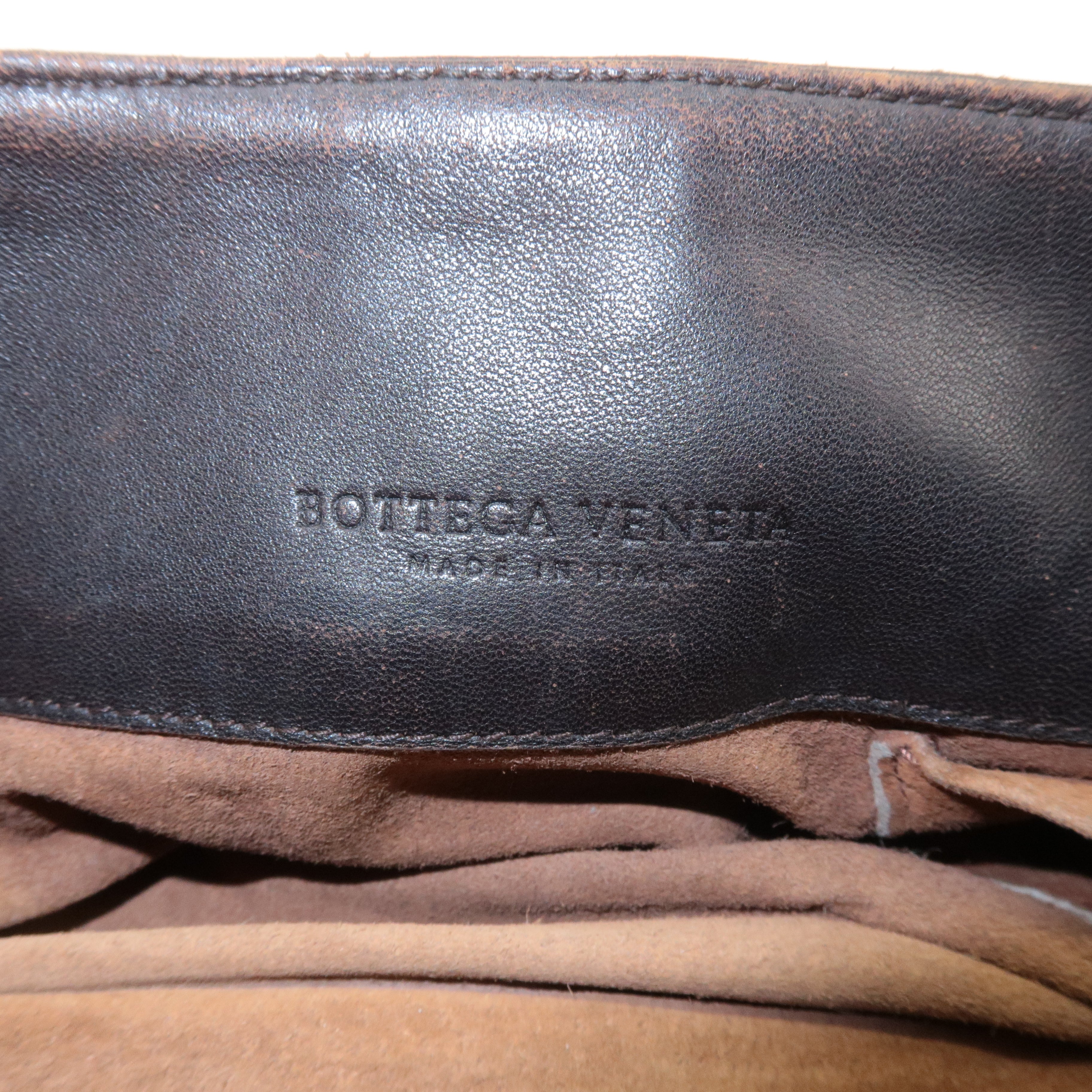 BOTTEGA VENETA Intrecciato Leather Hand Shoulder Bag Brown 162114