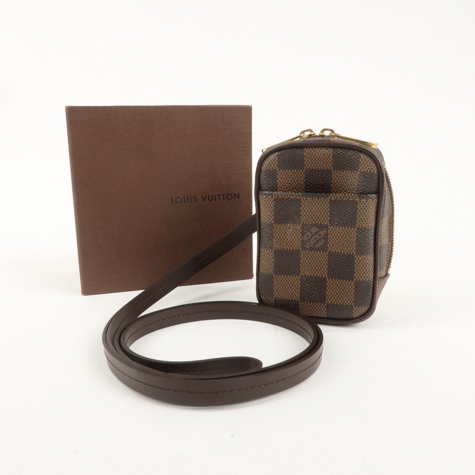 Louis Vuitton Damier Etui Okapi PM Camera Case Pouch N61738