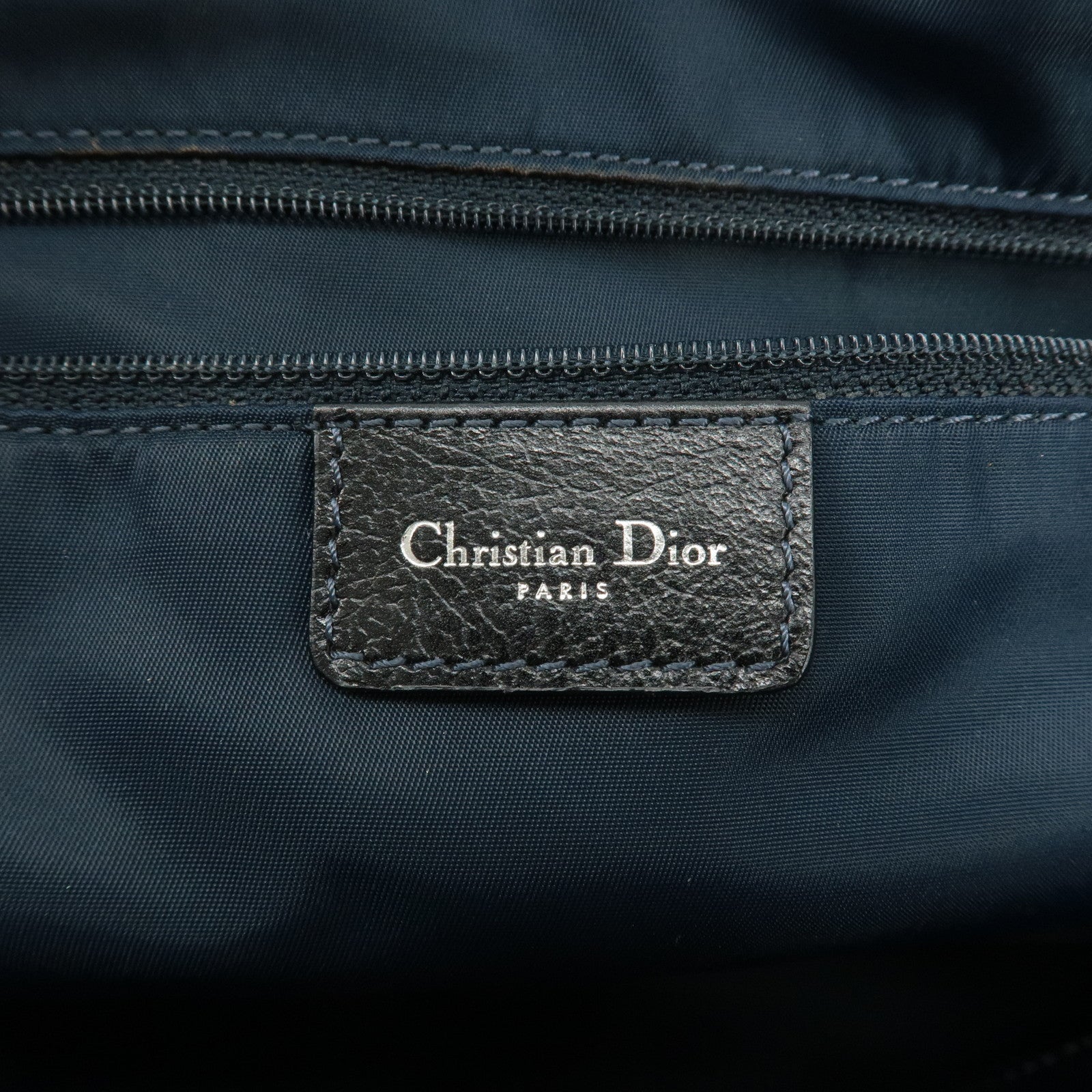 Chiristian Dior Flight Line Trotter Canvas Leather Tote Bag