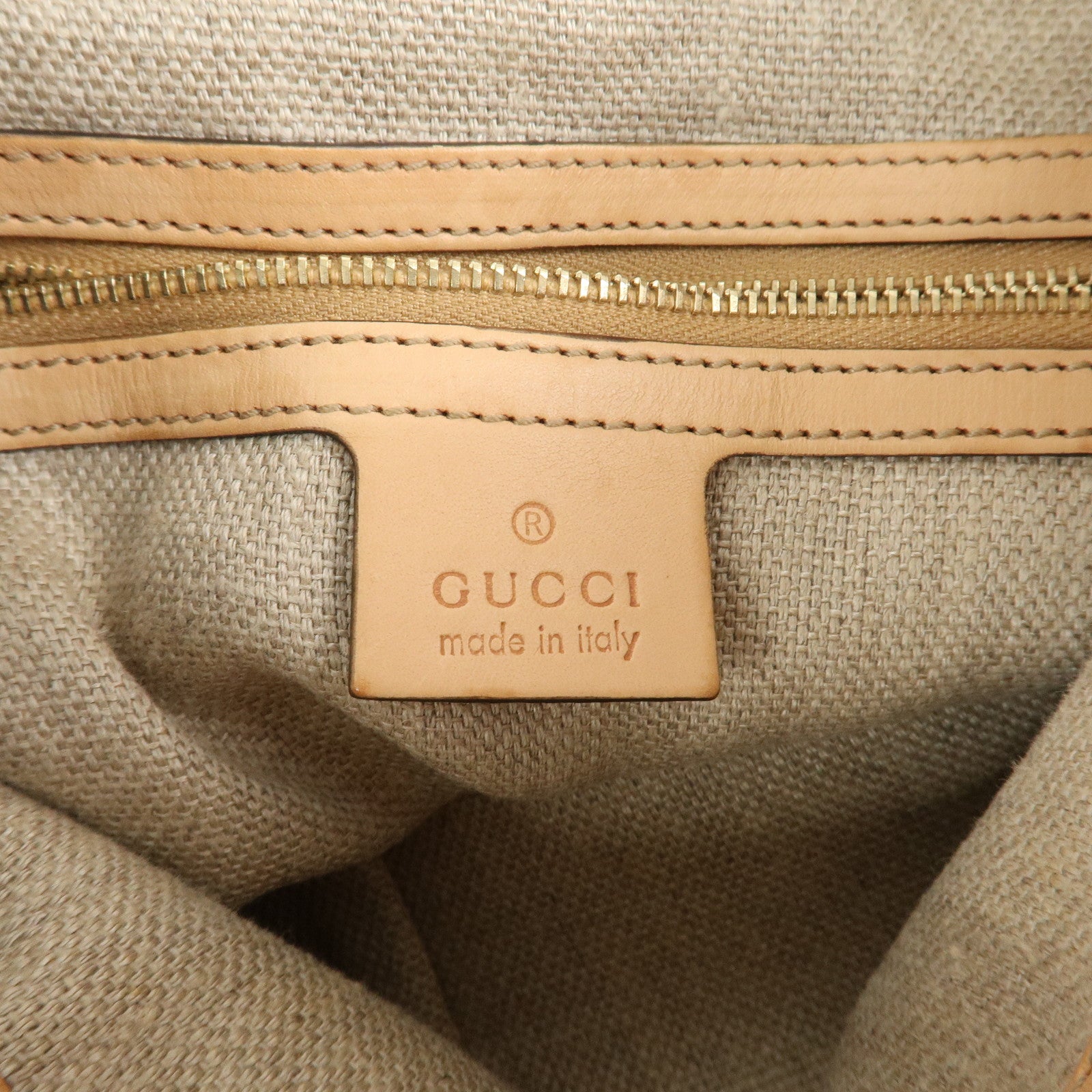 GUCCI Horsebit Flora Canvas Leather One Shoulder Bag 170013