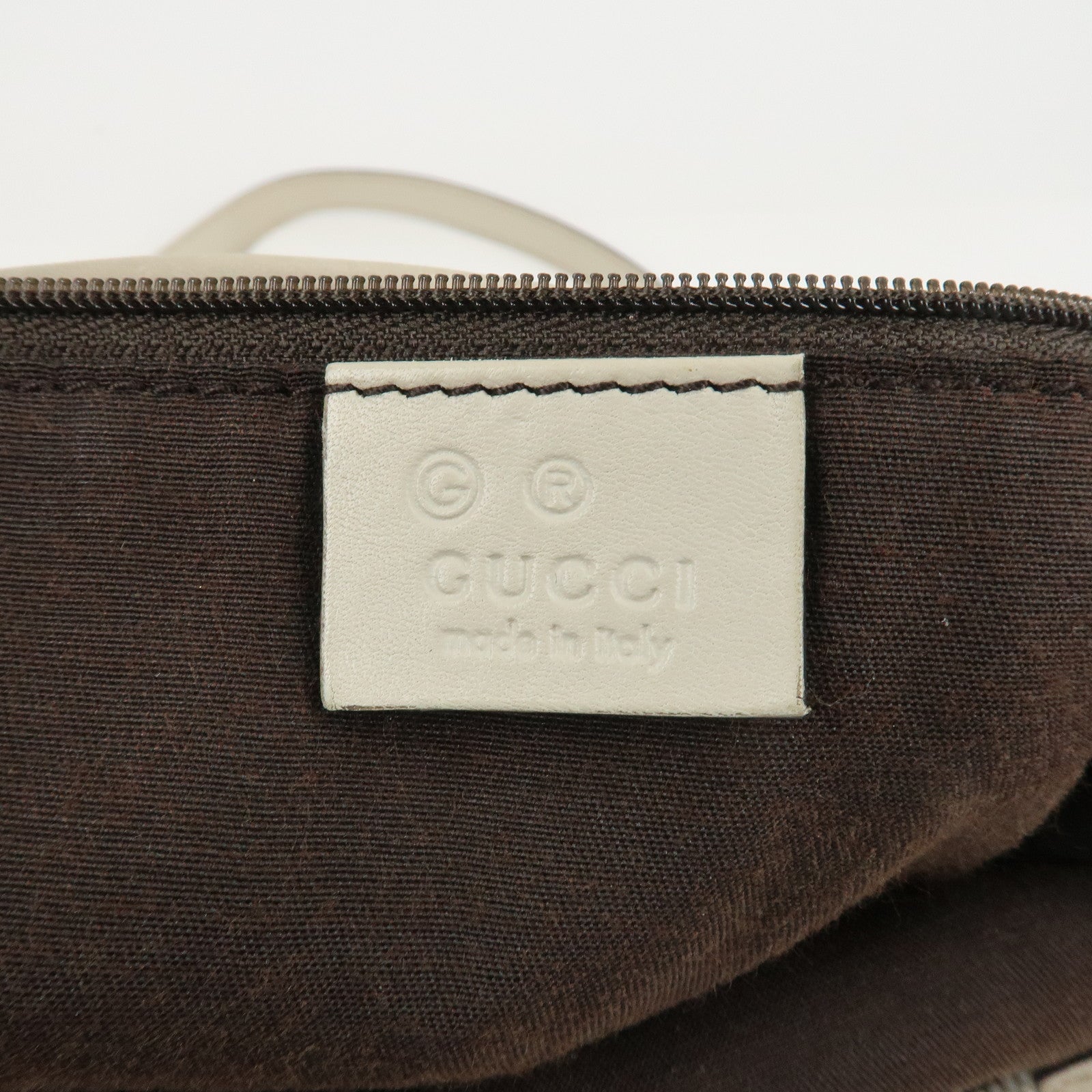 GUCCI Crystal GG Canvas Leather Shoulder Bag *Outlet 257246 Used