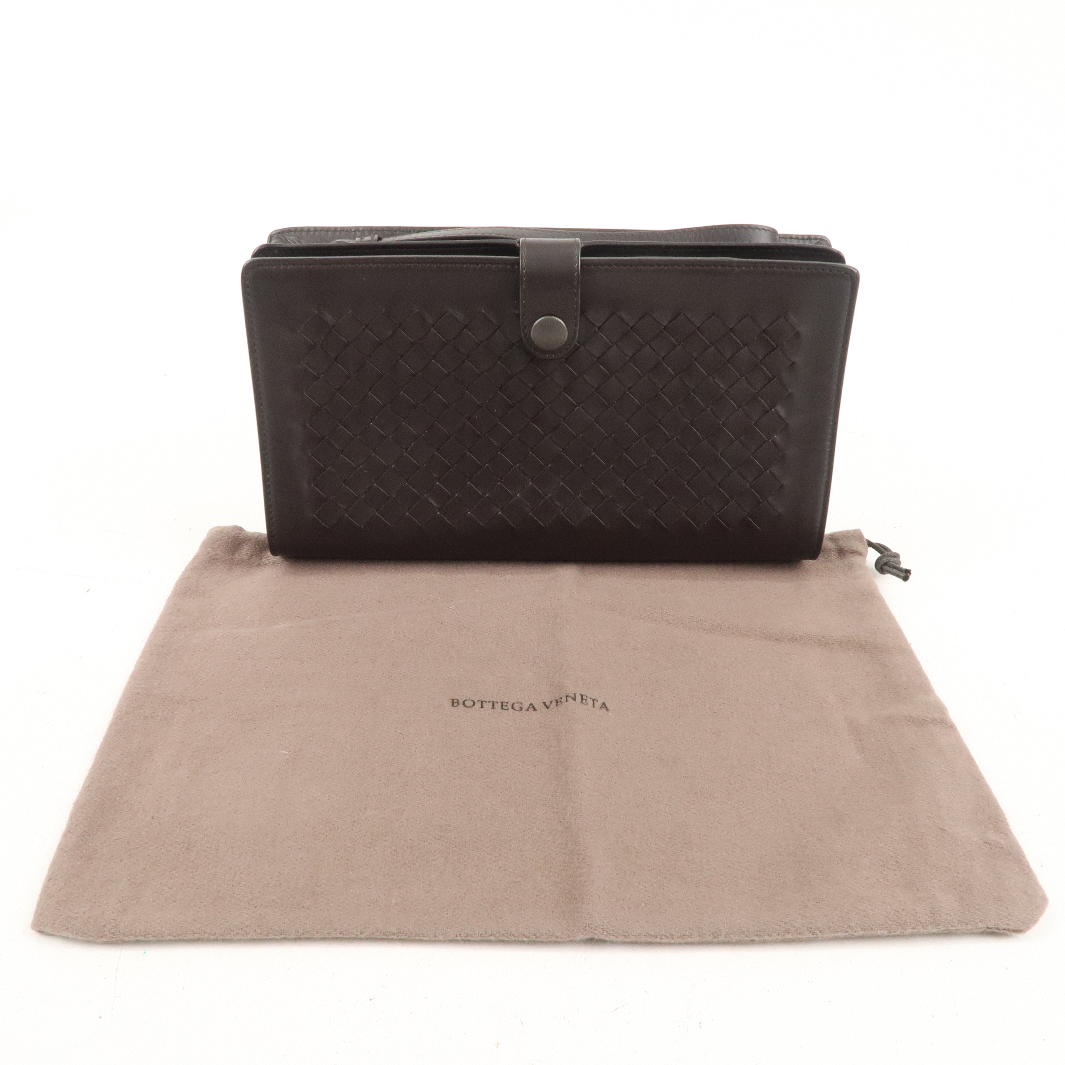 BOTTEGA VENETA Intrecciato Leather Second Bag Clutch Bag