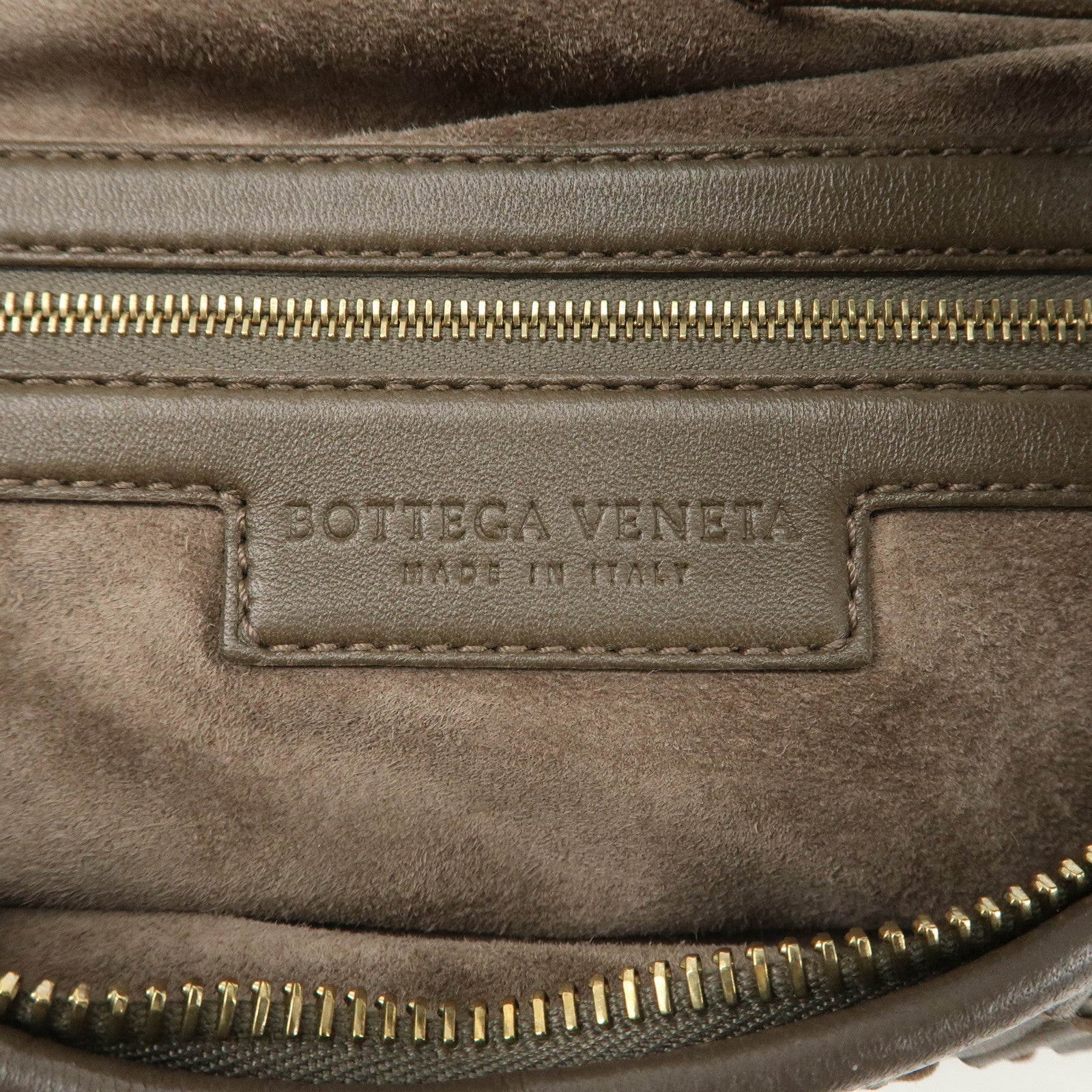 BOTTEGA VENETA Hobo Intrecciato Leather Shoulder Bag Blue 115653