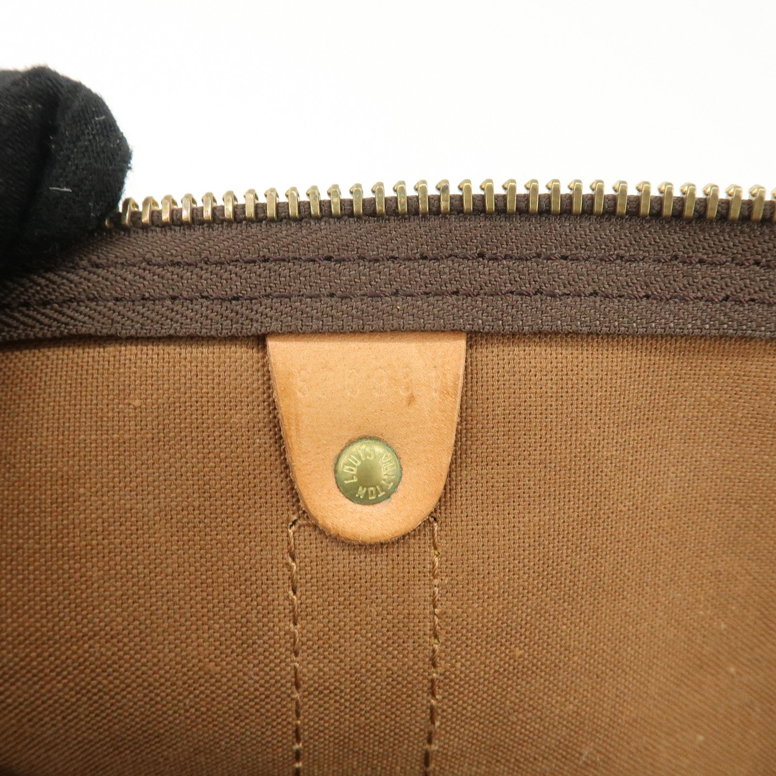 Louis Vuitton Monogram Keep All 50 Boston Bag Brown M41426 Used