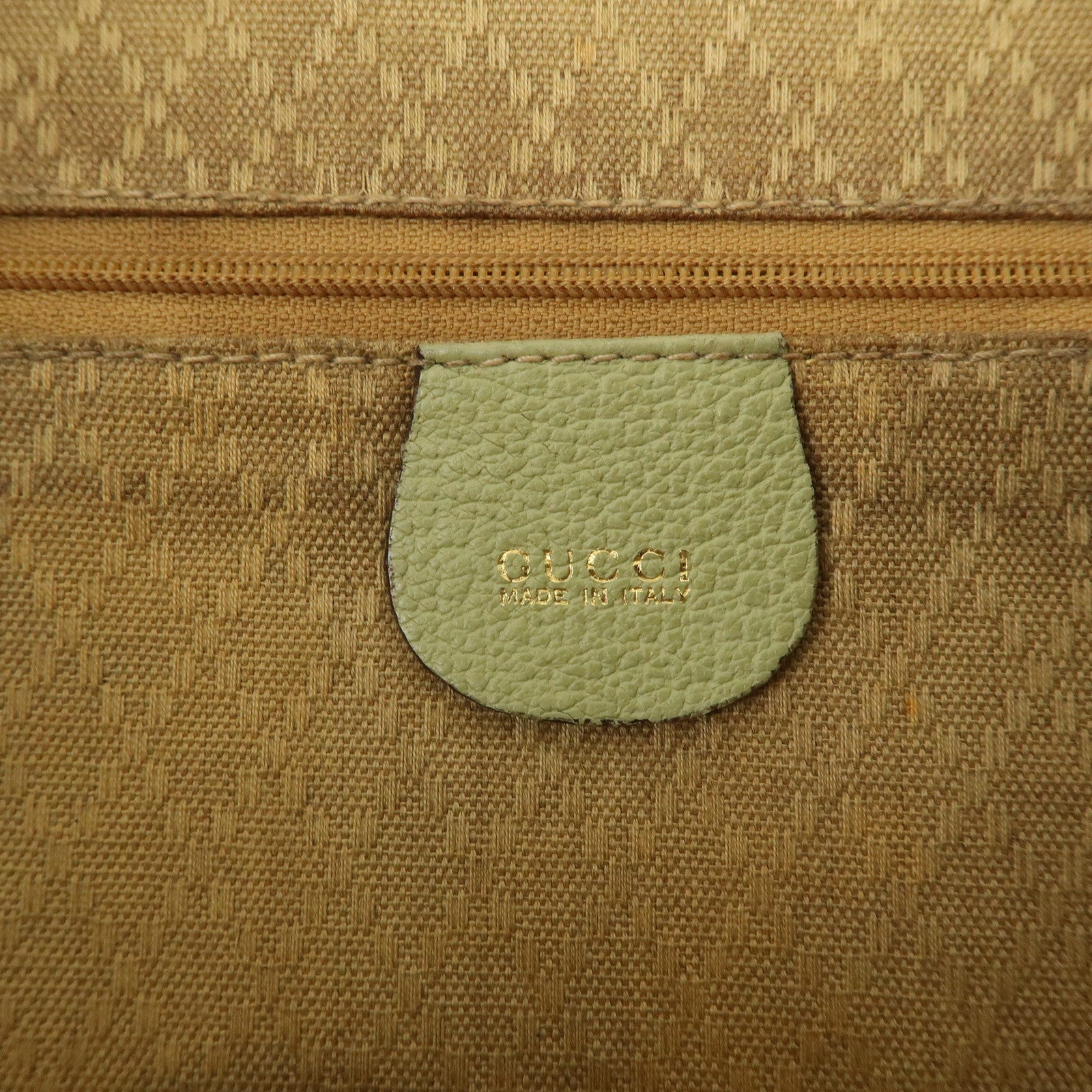 GUCCI Bamboo Suede Leather Ruck Sack Back Pack Green 003.58.0016