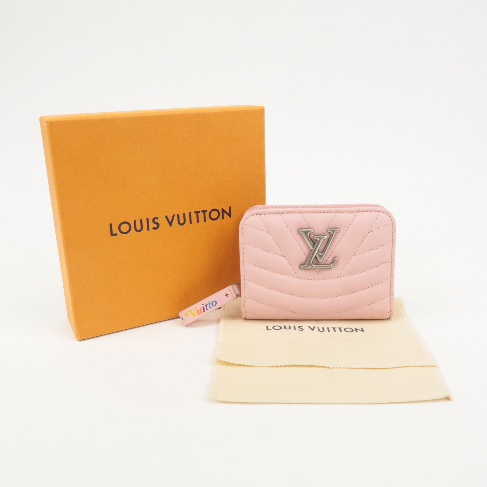 Louis Vuitton New Wave Gypt Compact Wallet Smoothie Pink M63791 Used