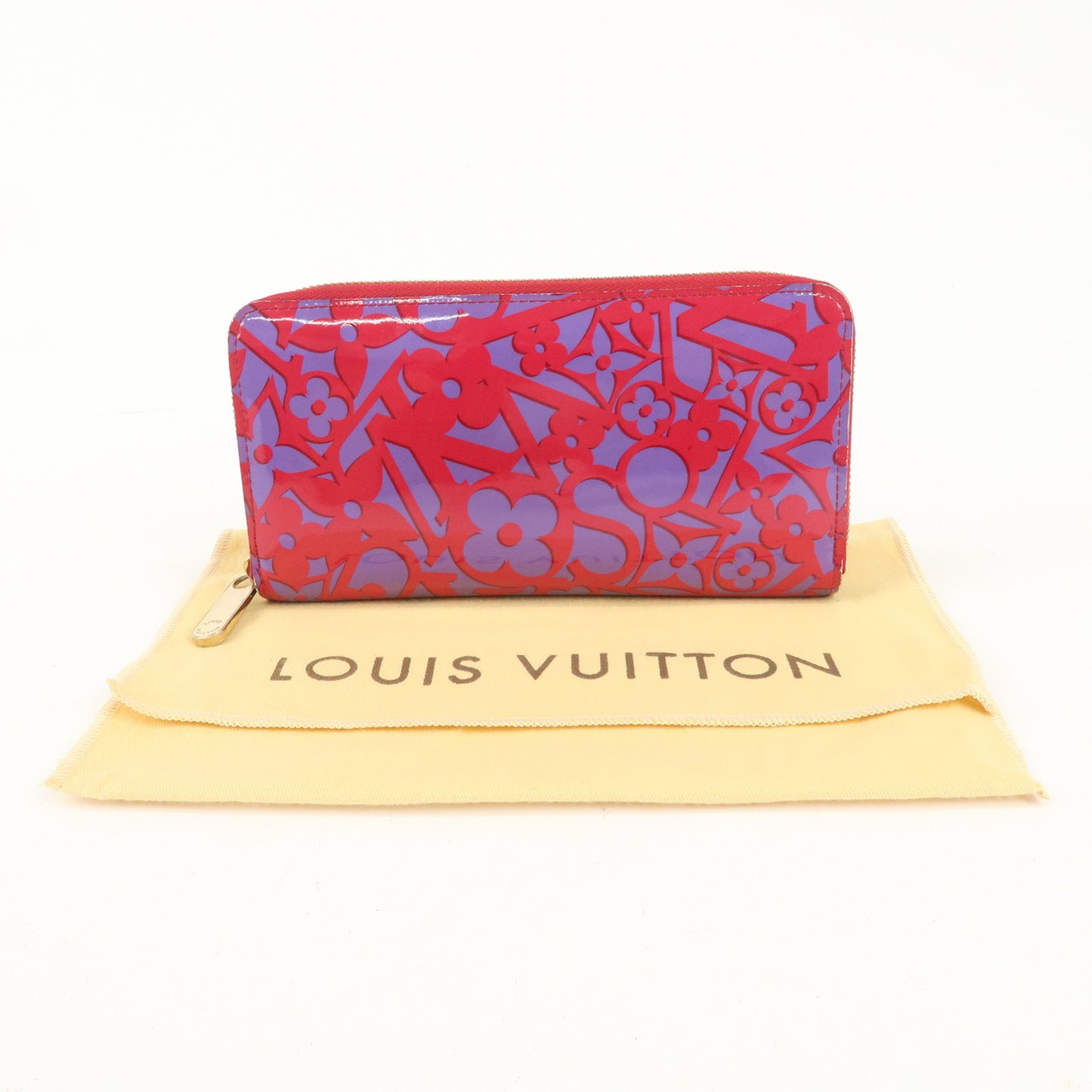 Louis Vuitton Monogram Vernis Sweet Zippy Wallet RoseIndien M90123