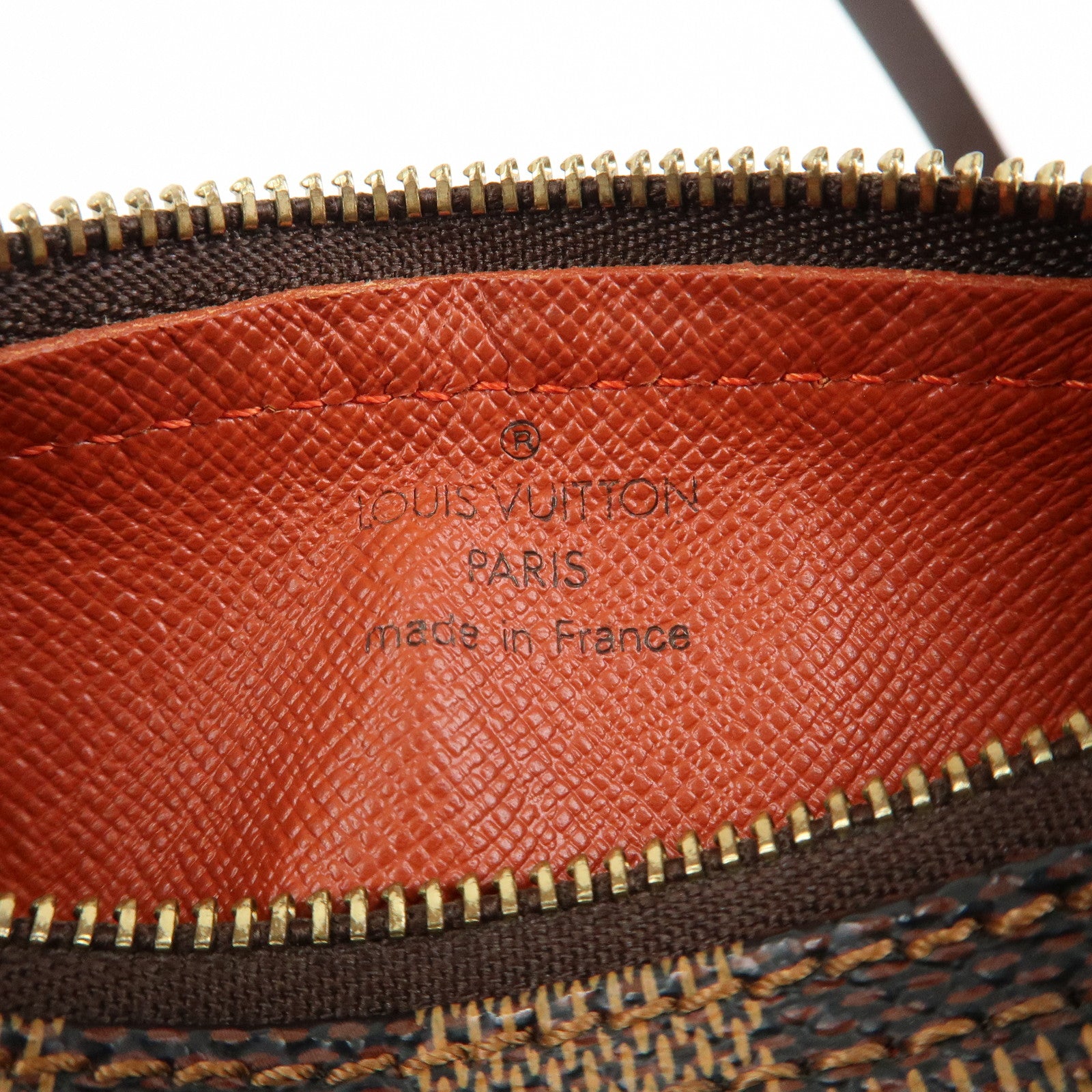 Louis Vuitton Damier Papillon 30 Hand Bag & Pouch Brown N51303 Used