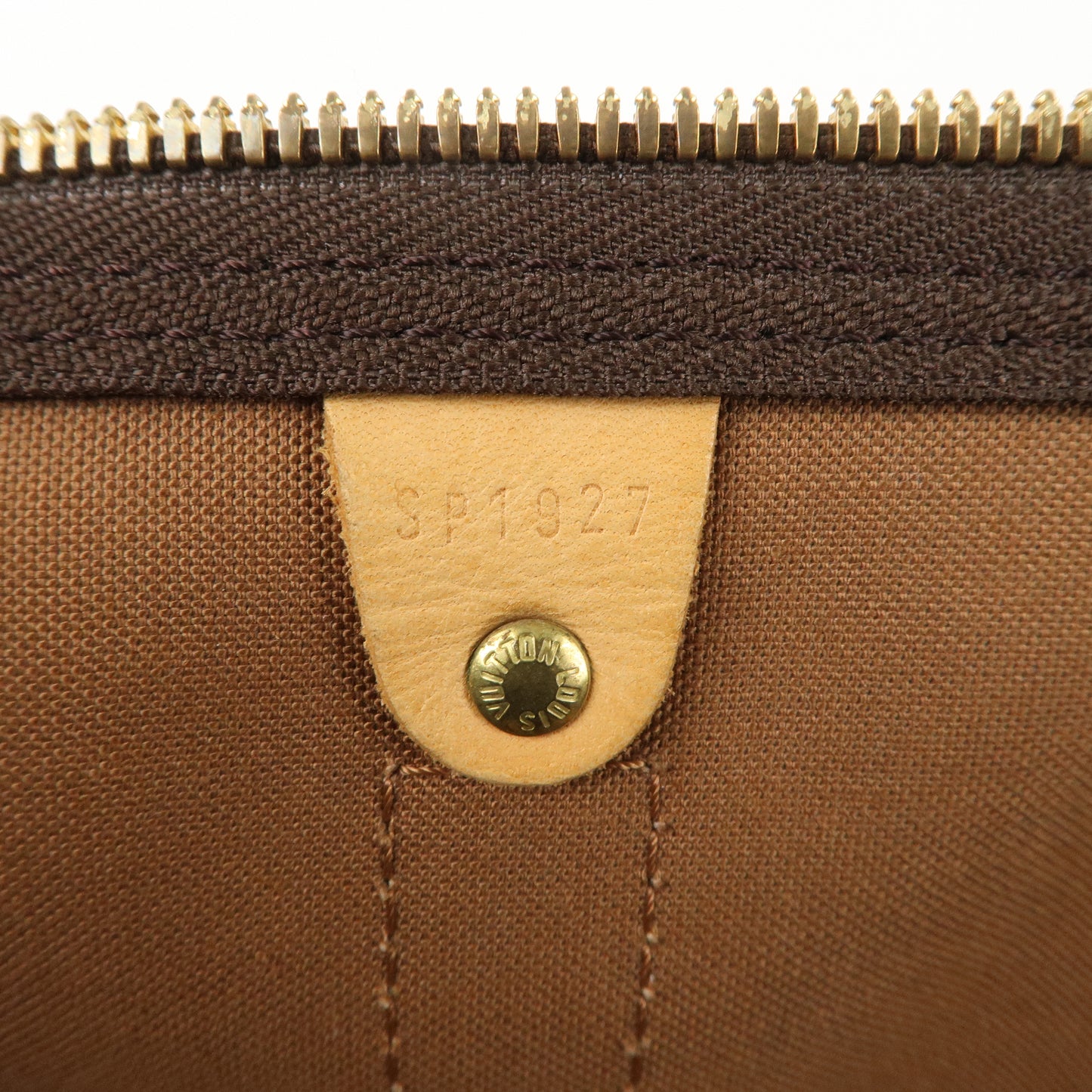 Louis Vuitton Monogram Keep All 45 Boston Bag Brown M41428