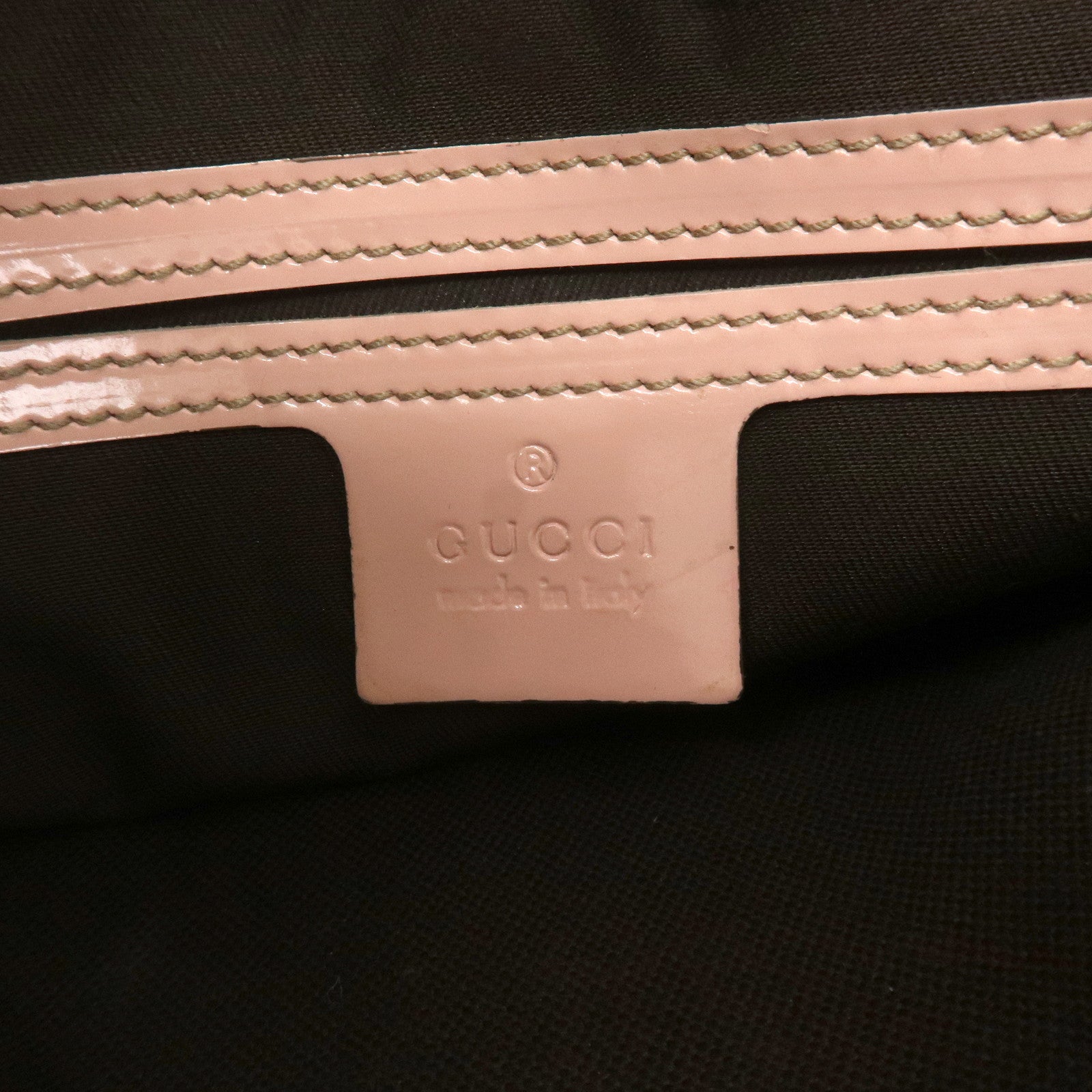 GUCCI GG Supreme Leather Shoulder Bag Beige Pink 201538