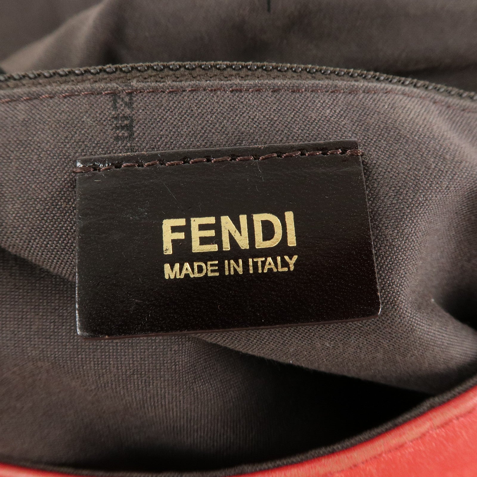 FENDI Big Mamma Baguette Leather Chain Shoulder Bag Pink 8BR638 Used