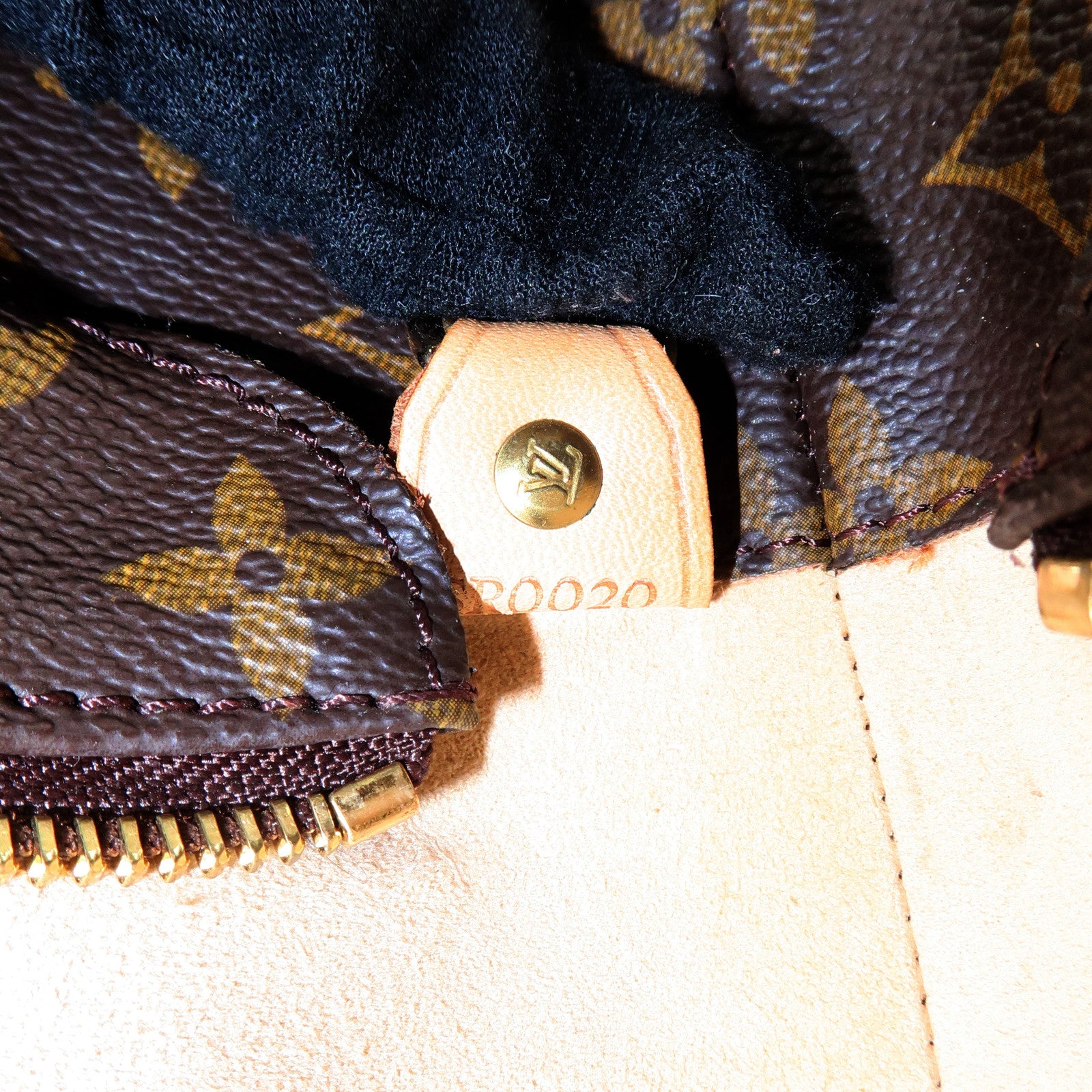 Louis Vuitton Monogram Luco Tote Bag Hand Bag Brown M51155 Used