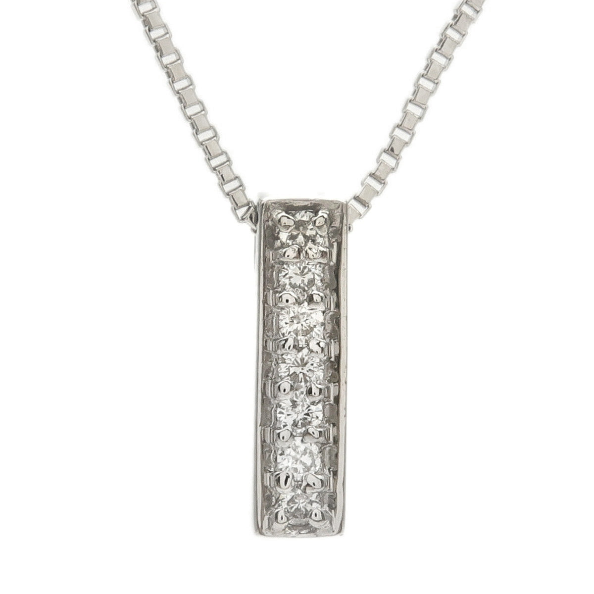 VENDOME AOYAMA 7P Diamond Necklace PT900 PT850 Platinum