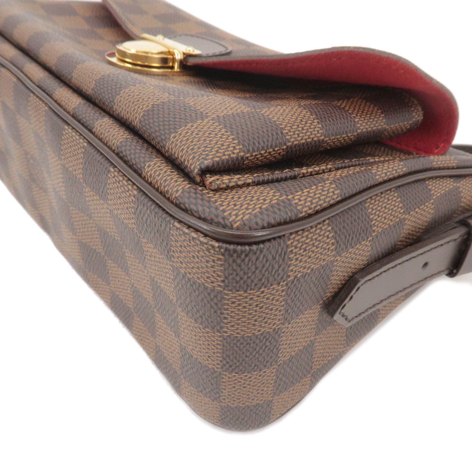 Louis+Vuitton+Ravello+Shoulder+Bag+GM+Brown+Canvas+Damier for sale