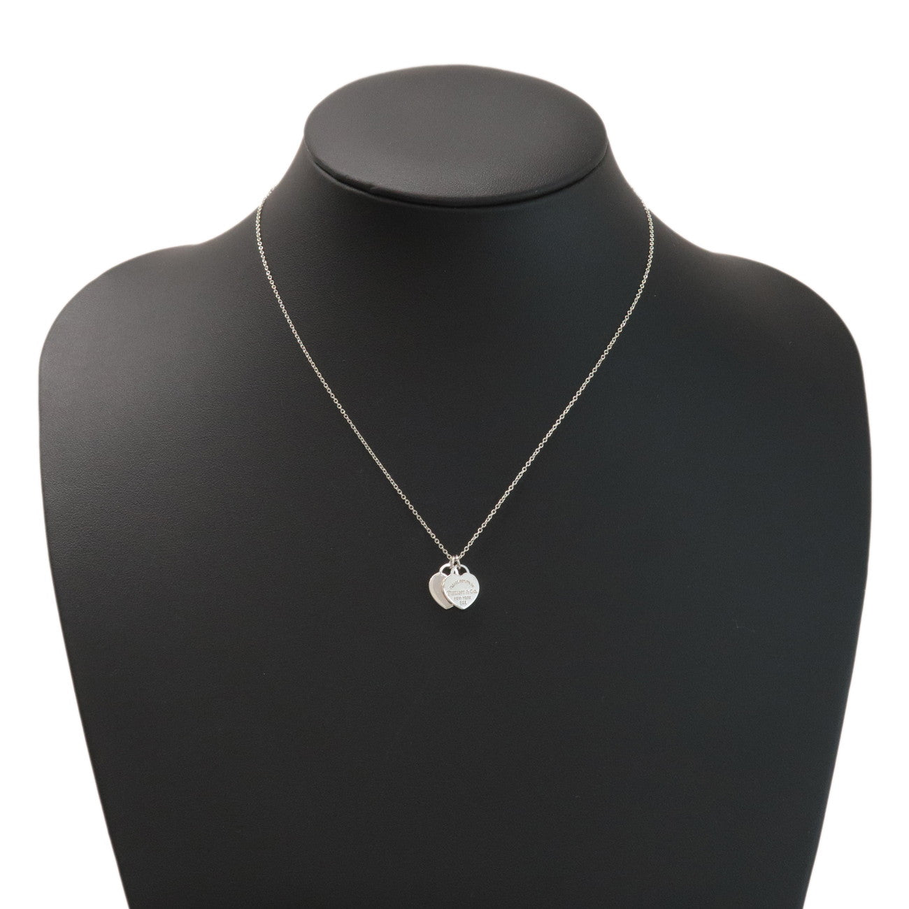 Tiffany&Co. Return to Tiffany Double Hearts Necklace SV925 Silver