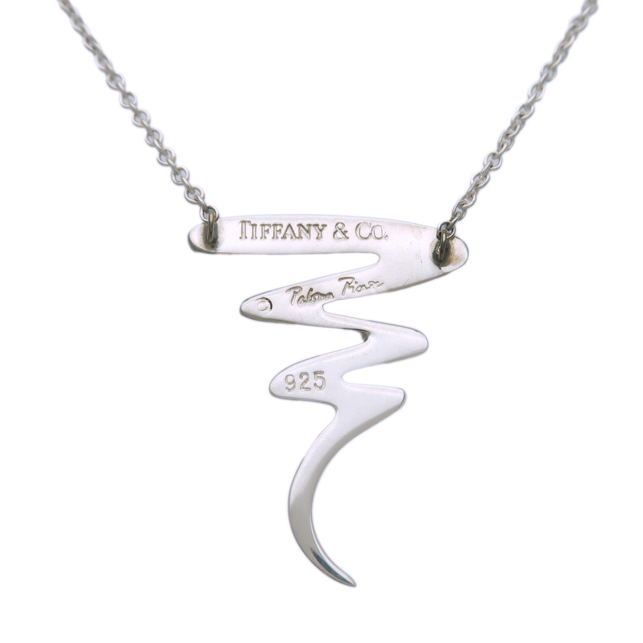Tiffany&Co. Paloma Picasso Scribble Necklace SV925 Silver
