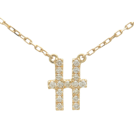 AHKAH-17P-Diamond-Necklace-0.07ct-K18-750YG-Yellow-Gold
