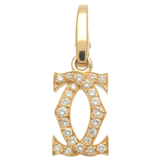Cartier-2C-Diamond-Necklace-Charm-K18YG-750YG-Yellow-Gold