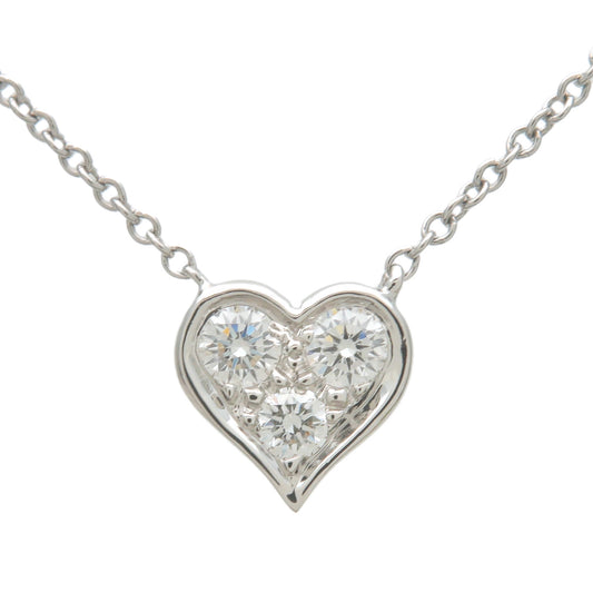 Tiffany&Co.-Sentimental-Heart-3P-Diamond-Necklace-PT950-Platinum