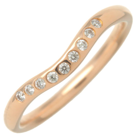 Tiffany&Co.-Curved-Band-Ring-9P-Diamond-K18-Rose-Gold-US6.5-EU52.5