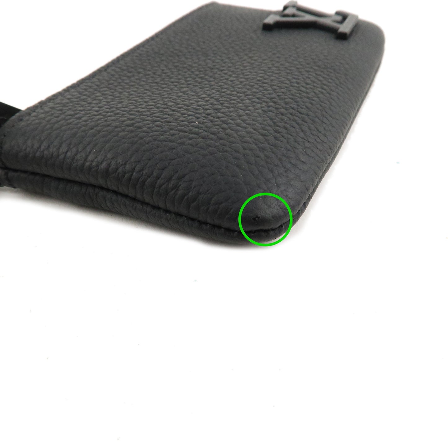 Louis Vuitton Aerogram Pochette Cles Purse Coin Case Noir M81031