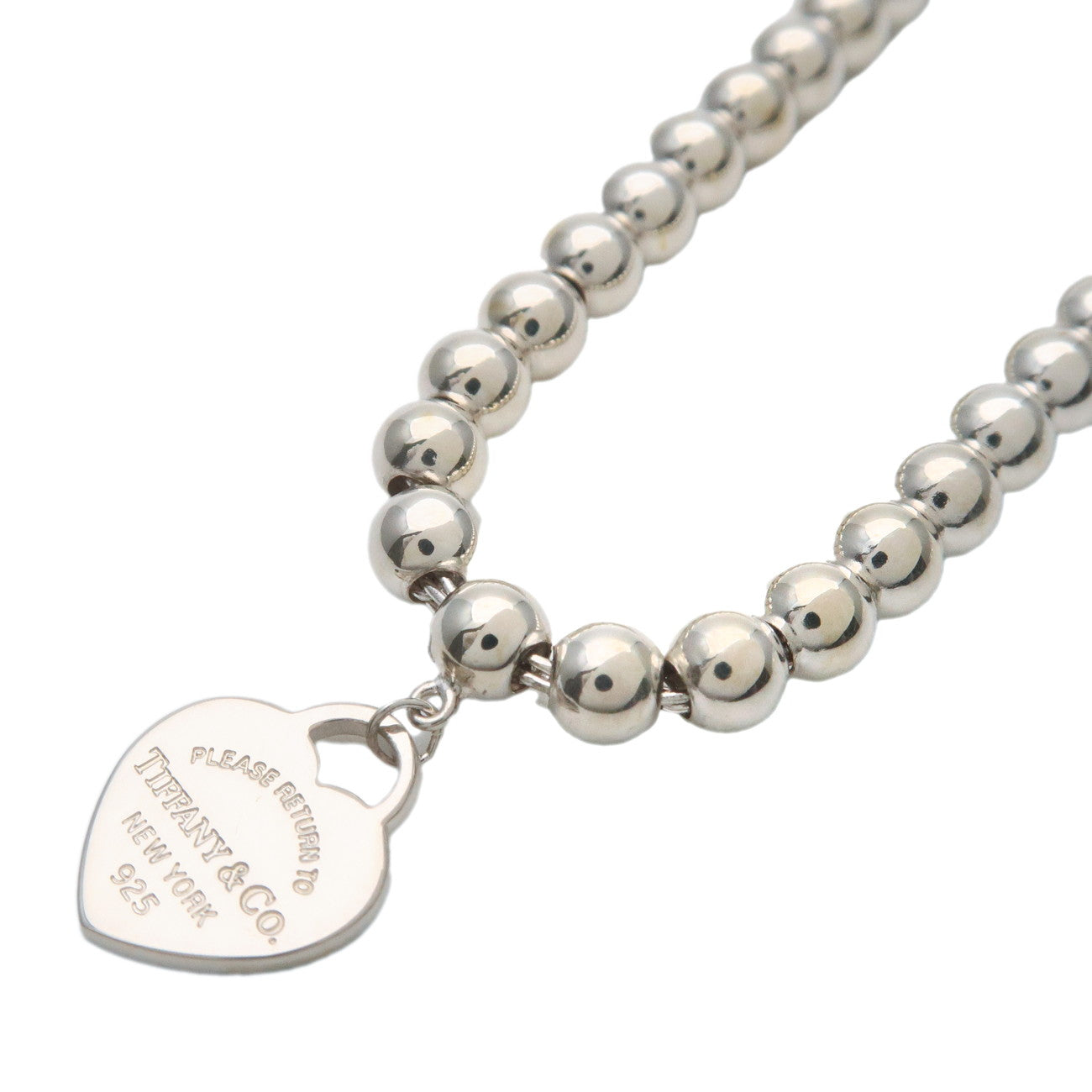 Tiffany&Co. Return to Tiffany Mini Heart Ball Chain Bracelet