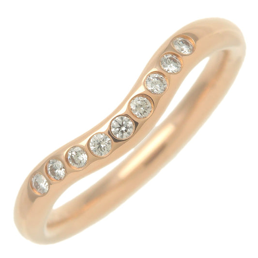 Tiffany&Co.-Curved-Band-Ring-9P-Diamond-K18-Rose-Gold-US4-EU46.5
