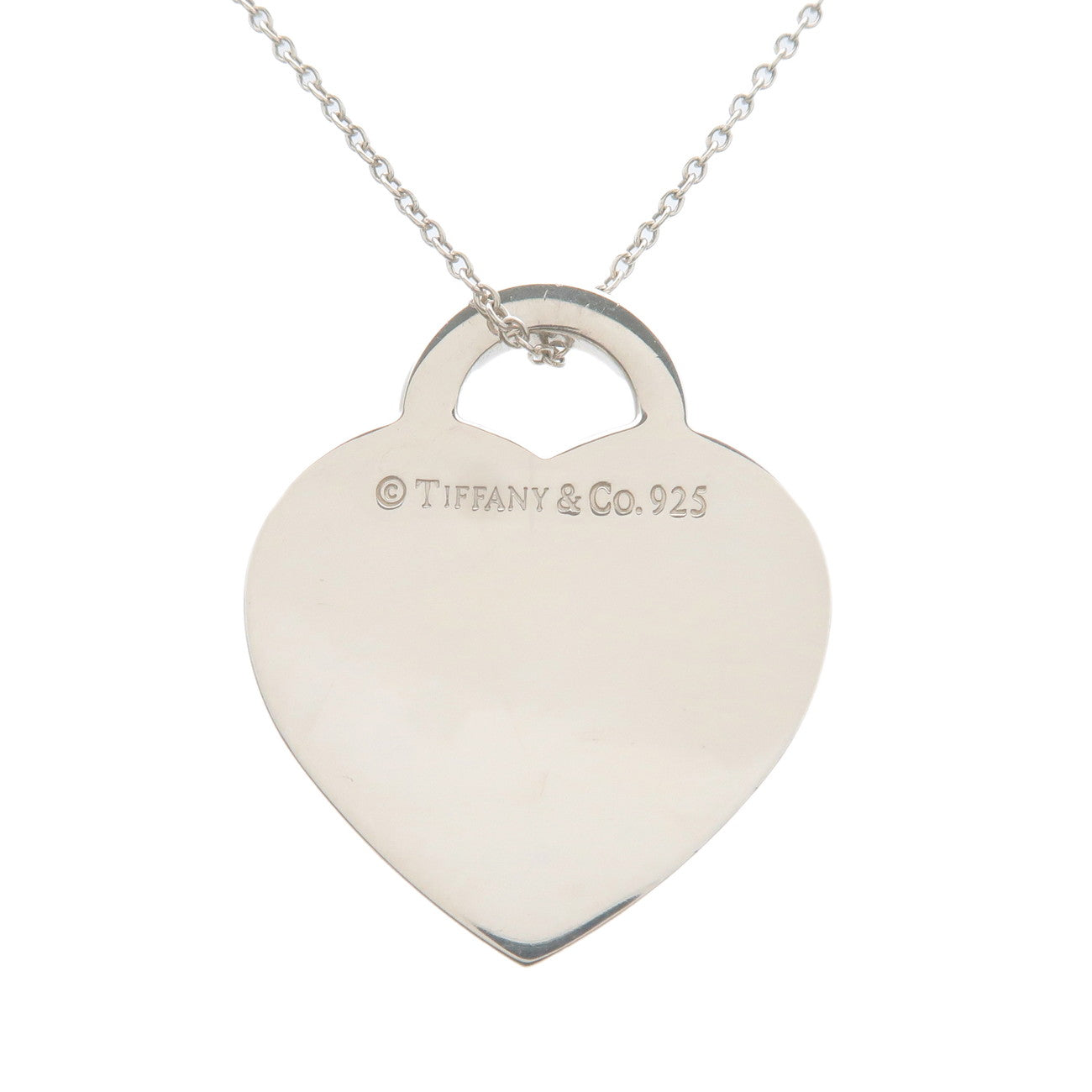 Tiffany&Co. Notes Heart Tag Necklace SV925 Silver