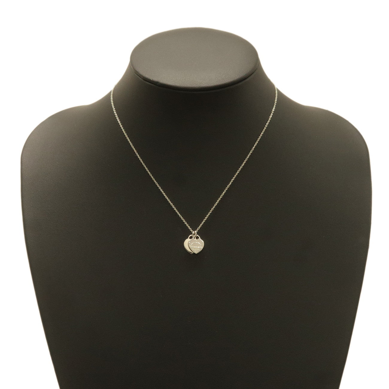 Tiffany&Co. Return to Tiffany Mini Double Heart Tag Necklace