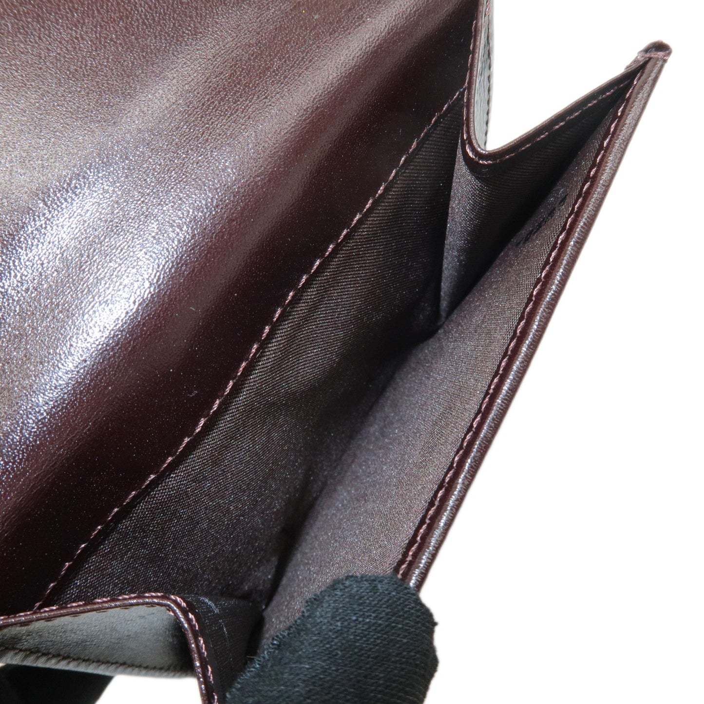 FENDI Zucca Canvas Leather Bi-fold Wallet Khaki Black Brown 01695
