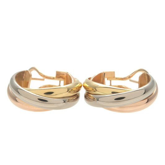 Trinity-Earrings-K18-750YG/WG/PG-Yellow-White-Rose-Gold