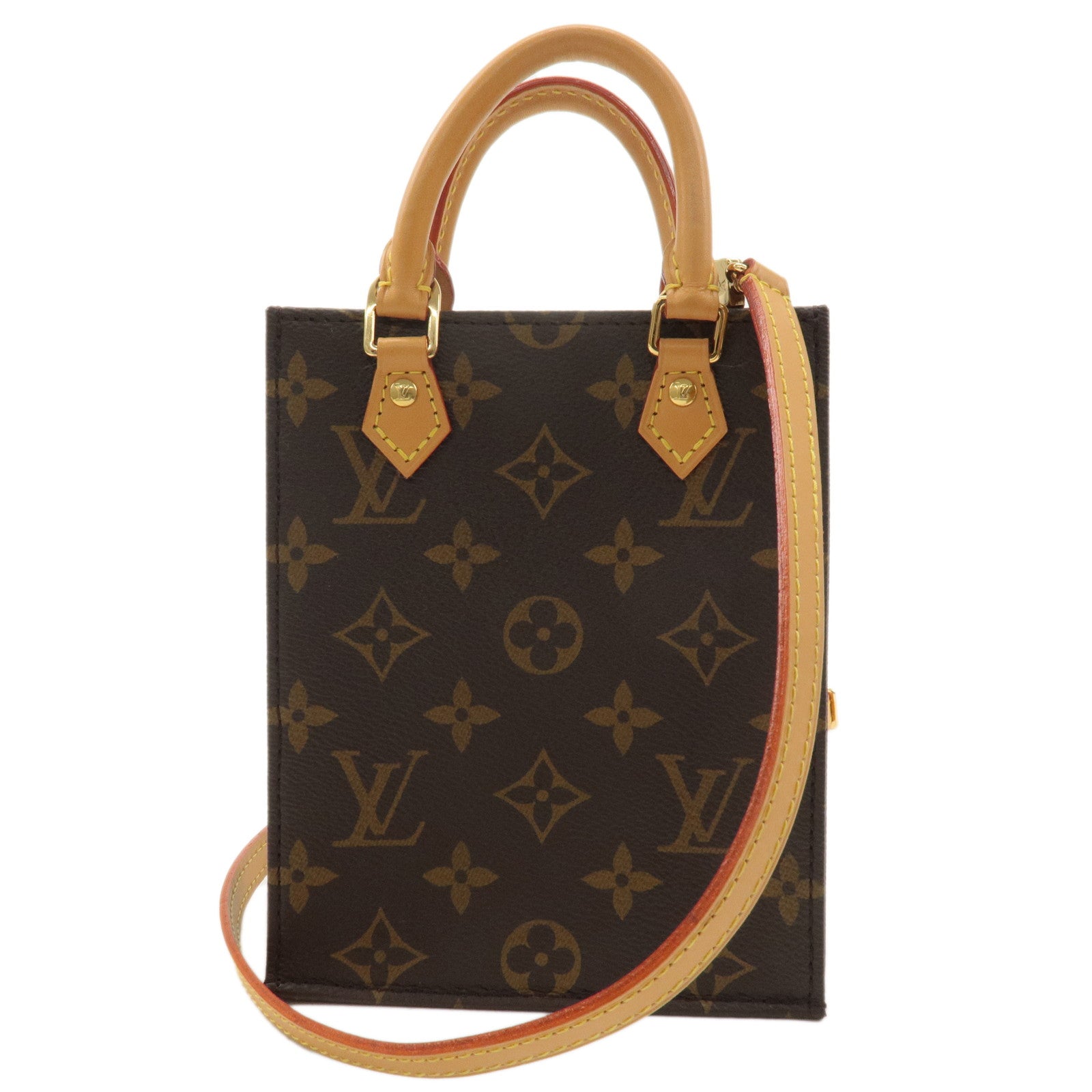 Louis-Vuitton-Monogram-Petit-Sac-Plat-2Way-Shoulder-Bag-M81295