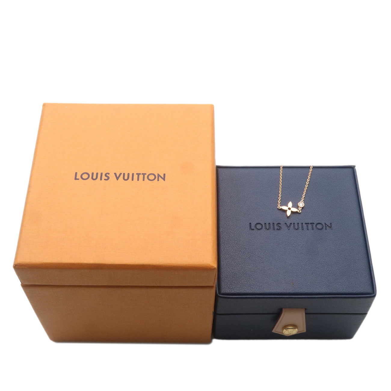 Louis Vuitton Pandantiff Monogram Idylle 1P Diamond Necklace K18PG