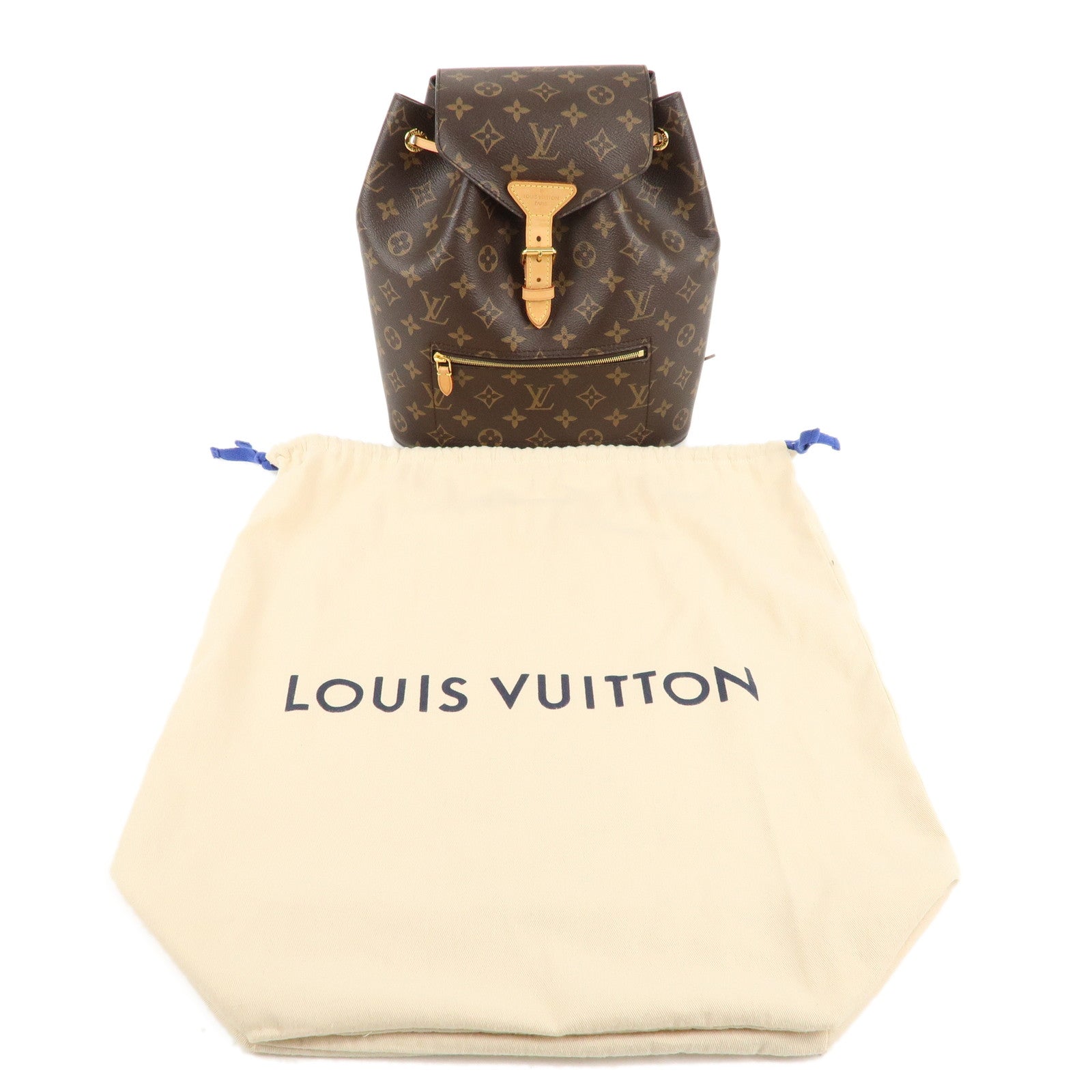 Back Monogram ep vintage luxury Store MM Louis M43431 dct Vuitton Louis Vuitton Boulogne mini handbag in taupe monogram canvas and taupe leather Pack Montsouris