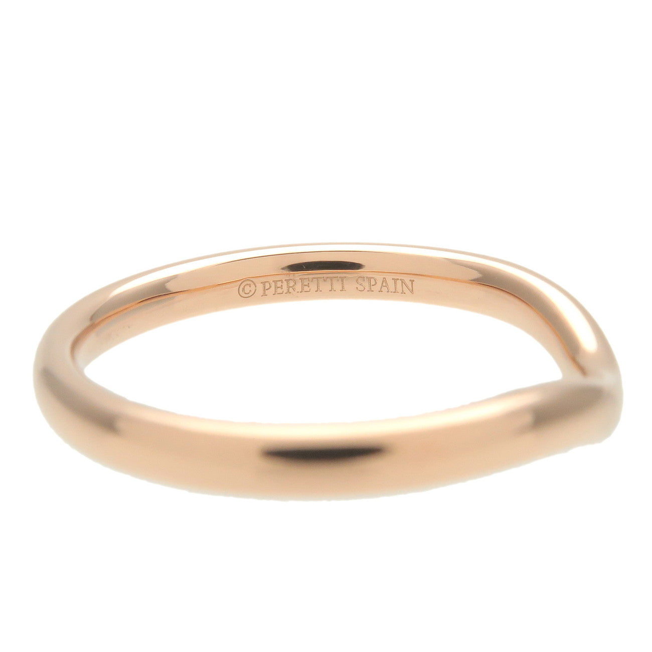 Tiffany&Co. Carved Band Ring 1P Diamond K18 Rose Gold US5.5 EU50