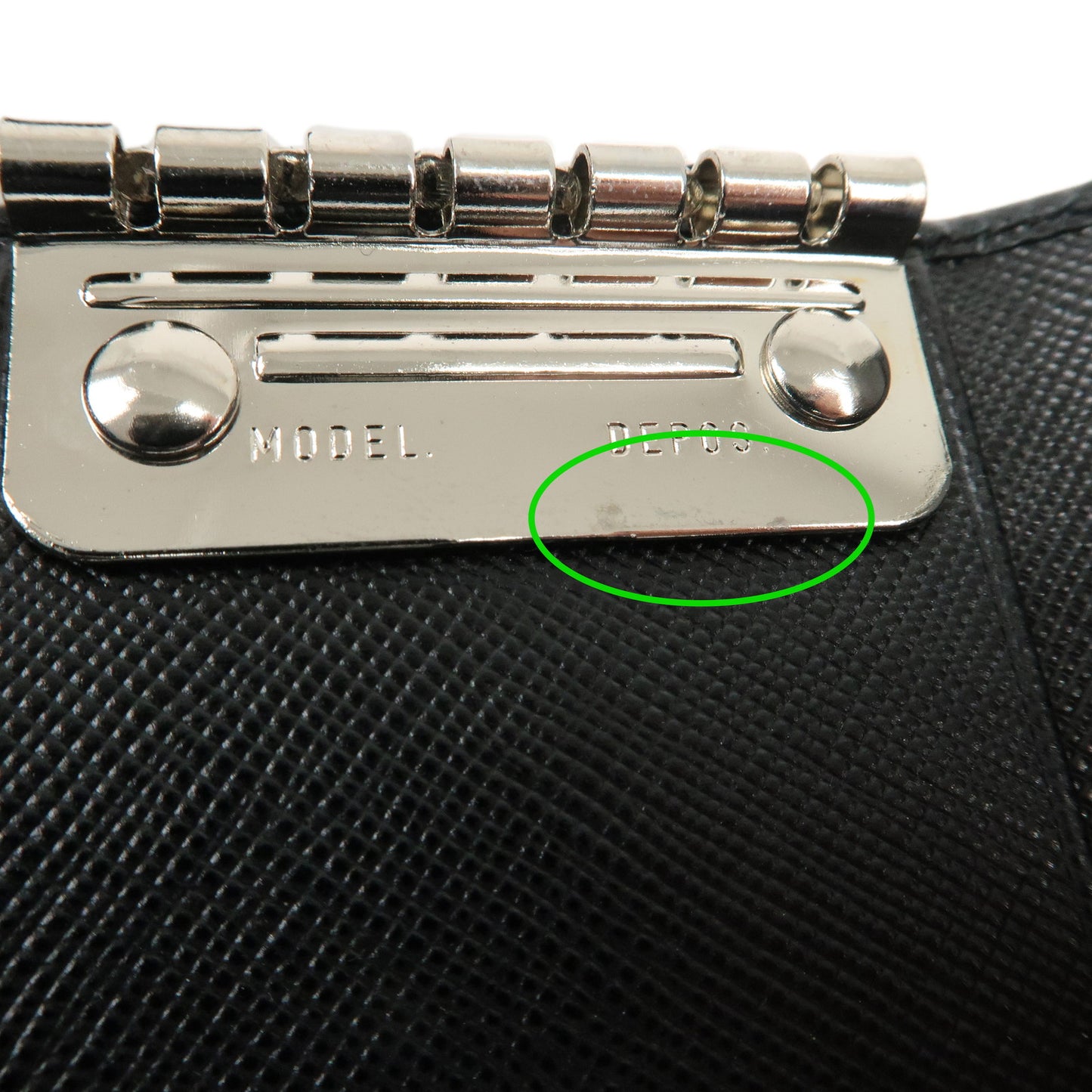 PRADA Saffiano Leather 6 Key Case Key Holder Black M25U