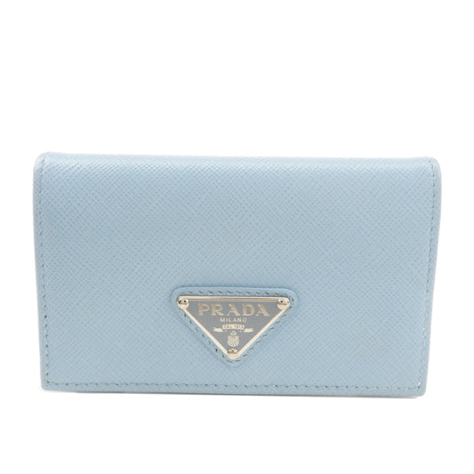 PRADA-Logo-Saffiano-Leather-Card-Case-Light-Blue-1MC122