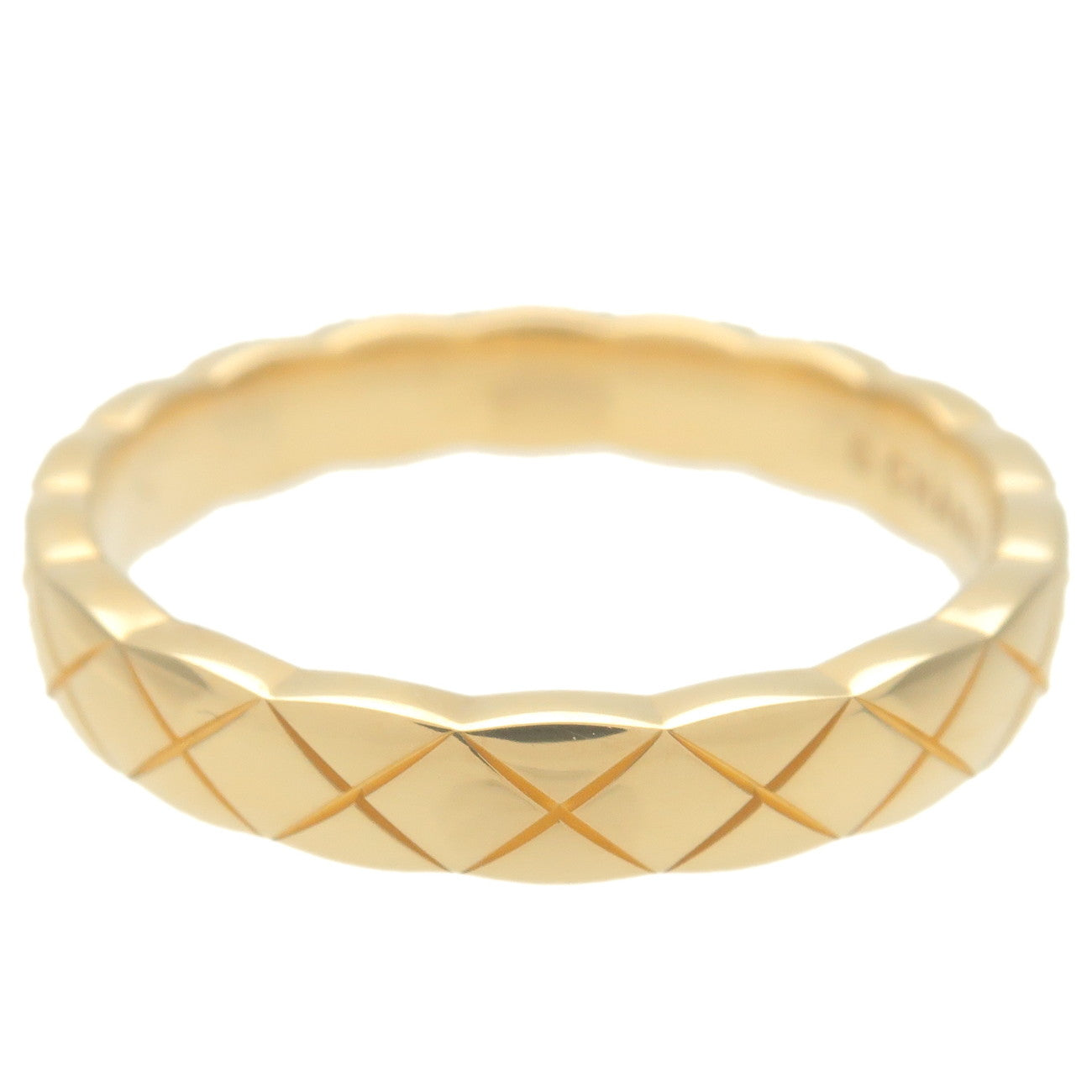 CHANEL COCO Crush Mini Ring K18 Yellow Gold #51 US5.5-6 EU50.5