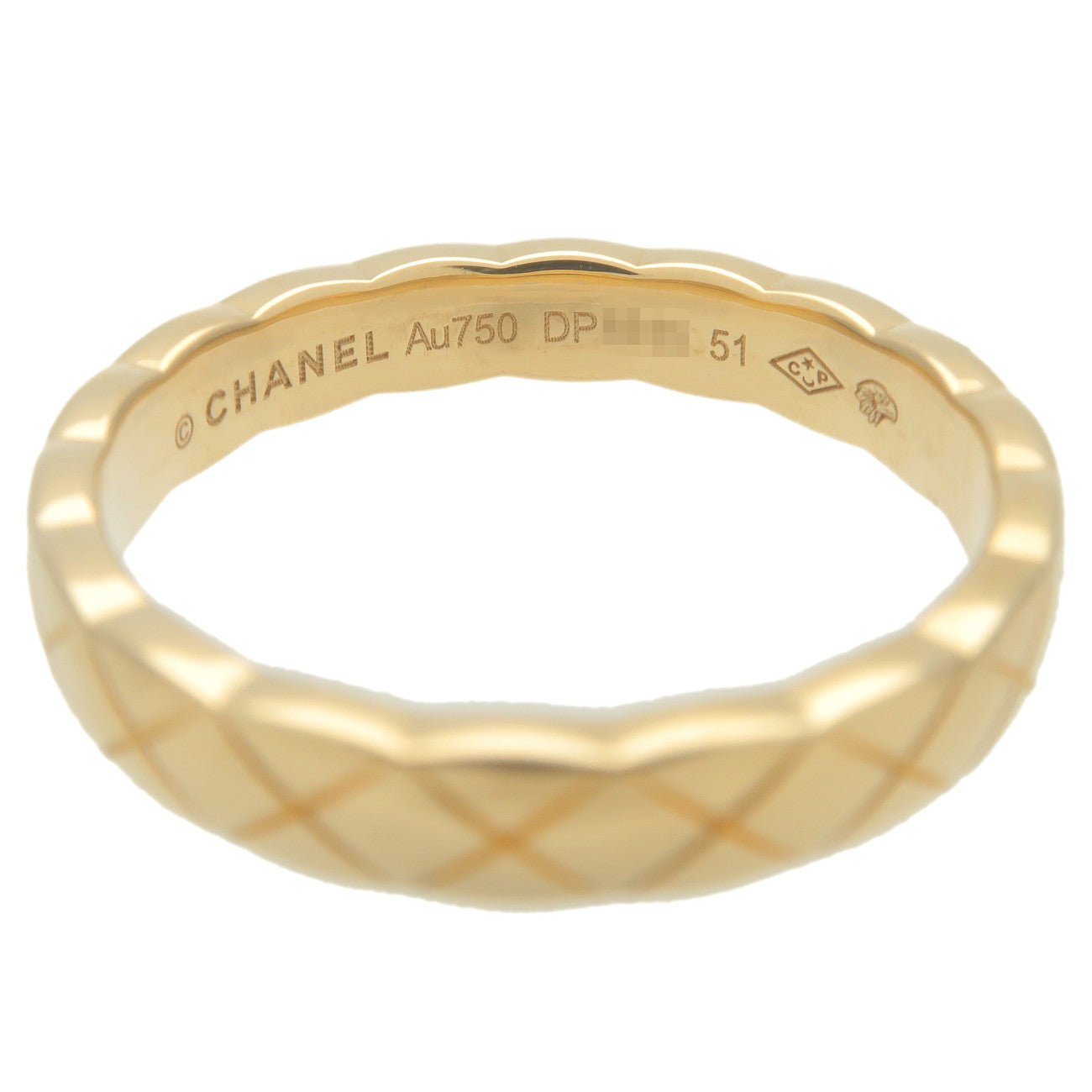 CHANEL COCO Crush Mini Ring K18 Yellow Gold #51 US5.5-6 EU50.5