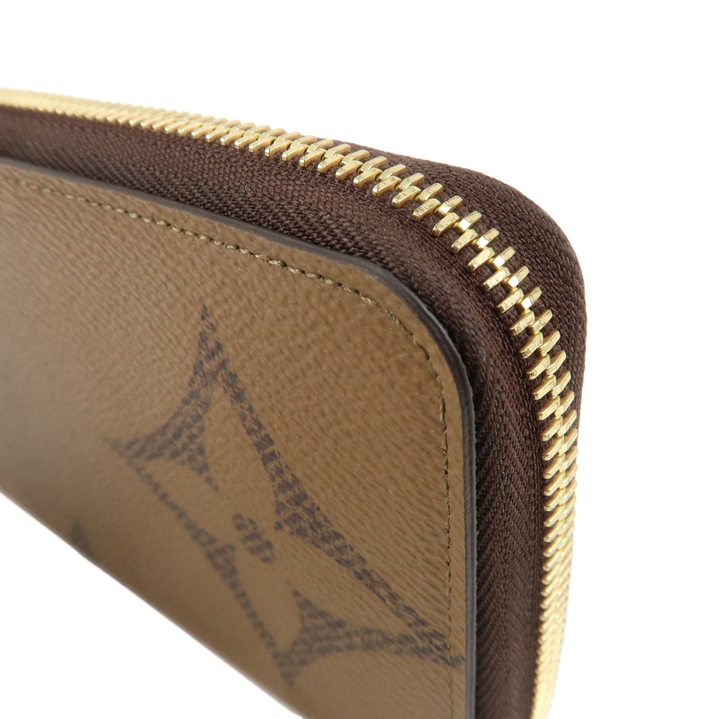 Louis Vuitton Giant Monogram Reverse Zippy Wallet M69353 Brown