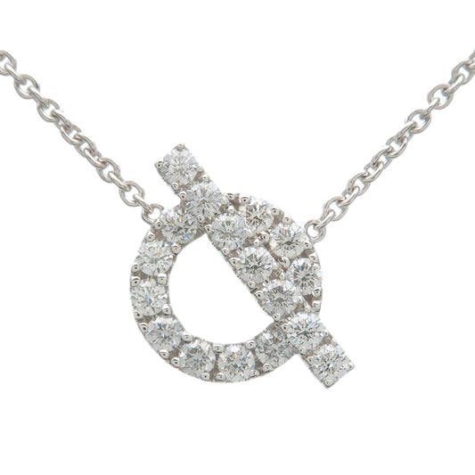 Hermes-Finesse-Diamond-Necklace-0.46ct-K18WG-750WG-White-Gold