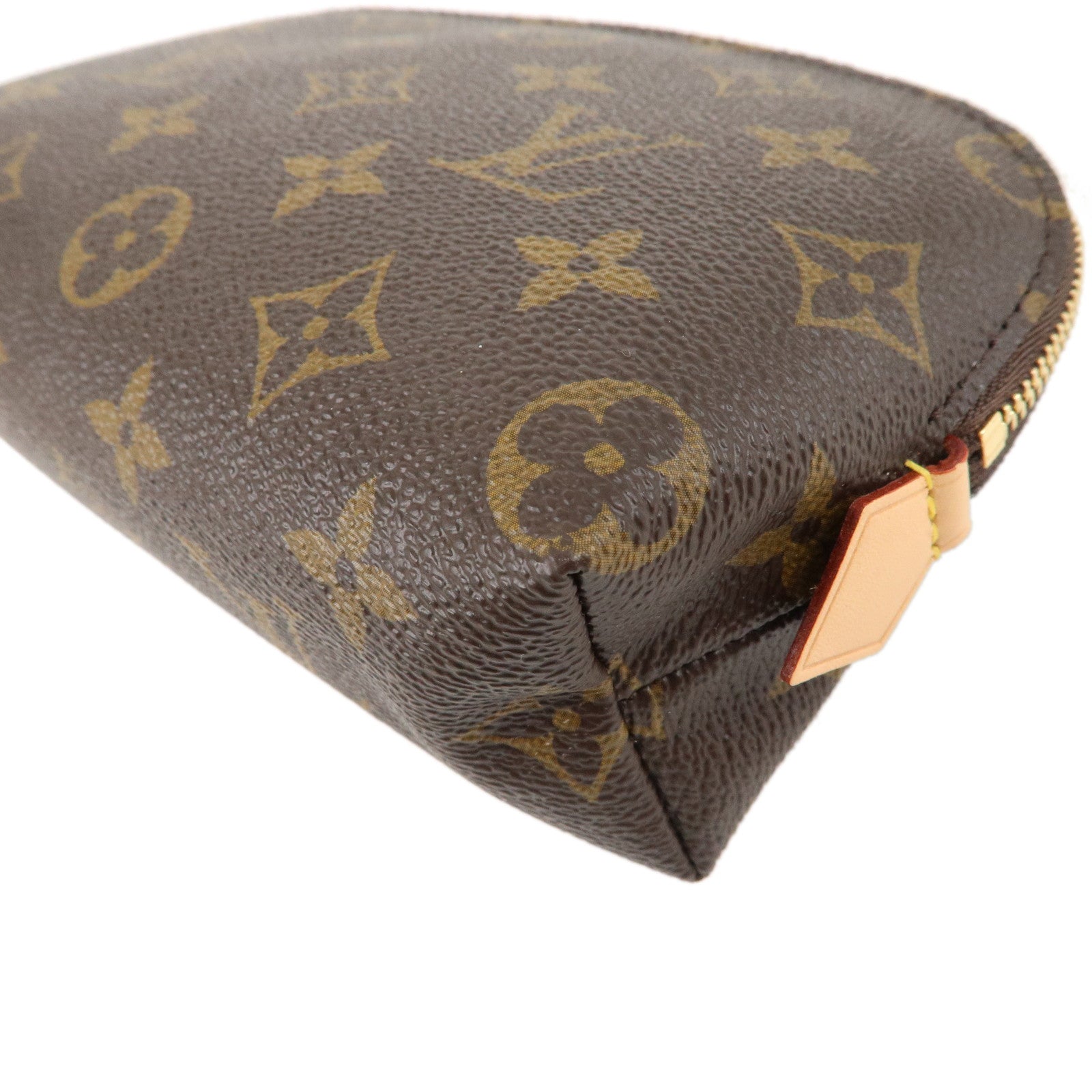 Louis Vuitton Monogram Pochette Cosmetic Pouch Brown M47515